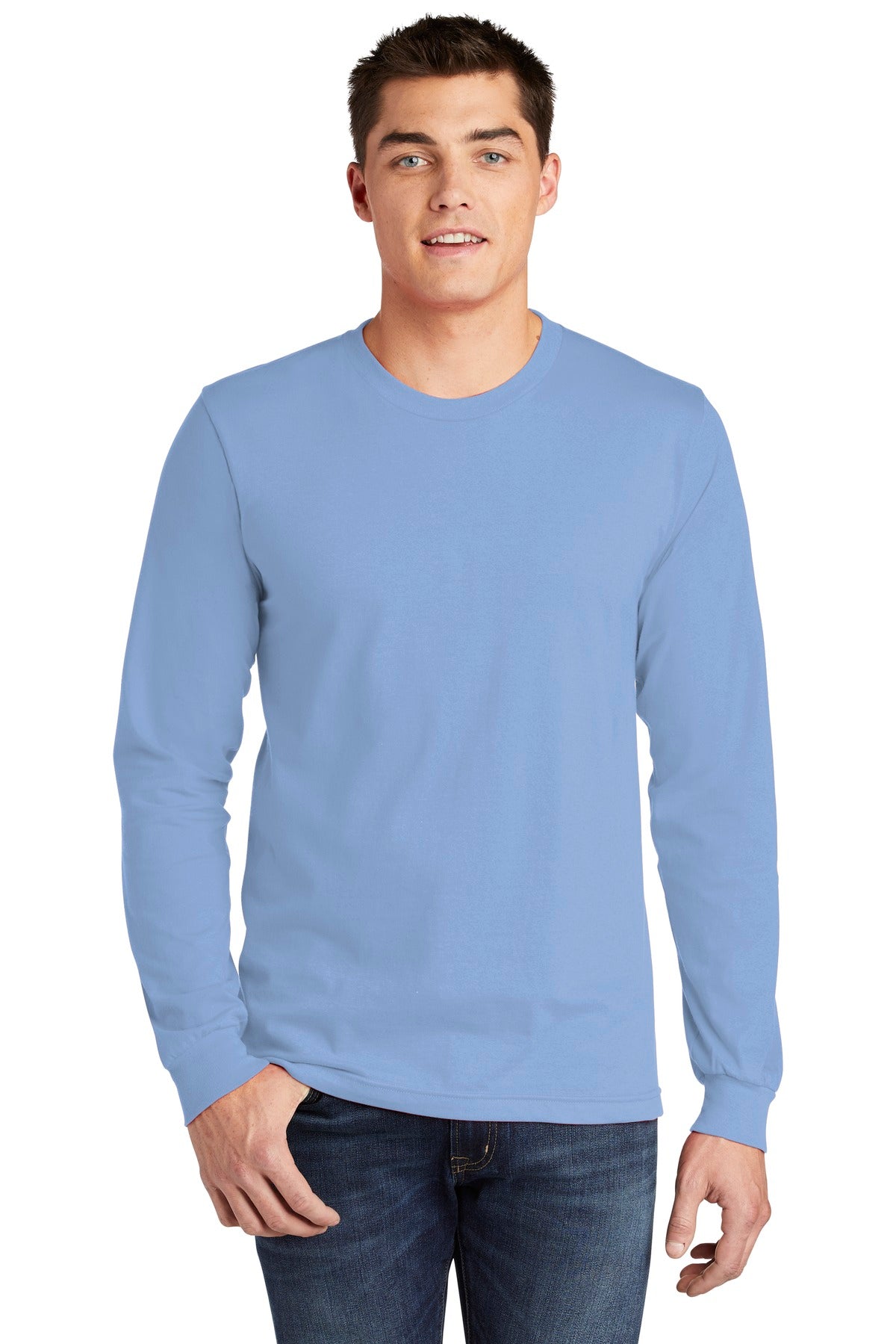 American Apparel Fine Jersey Unisex Long Sleeve T-Shirt. 2007W