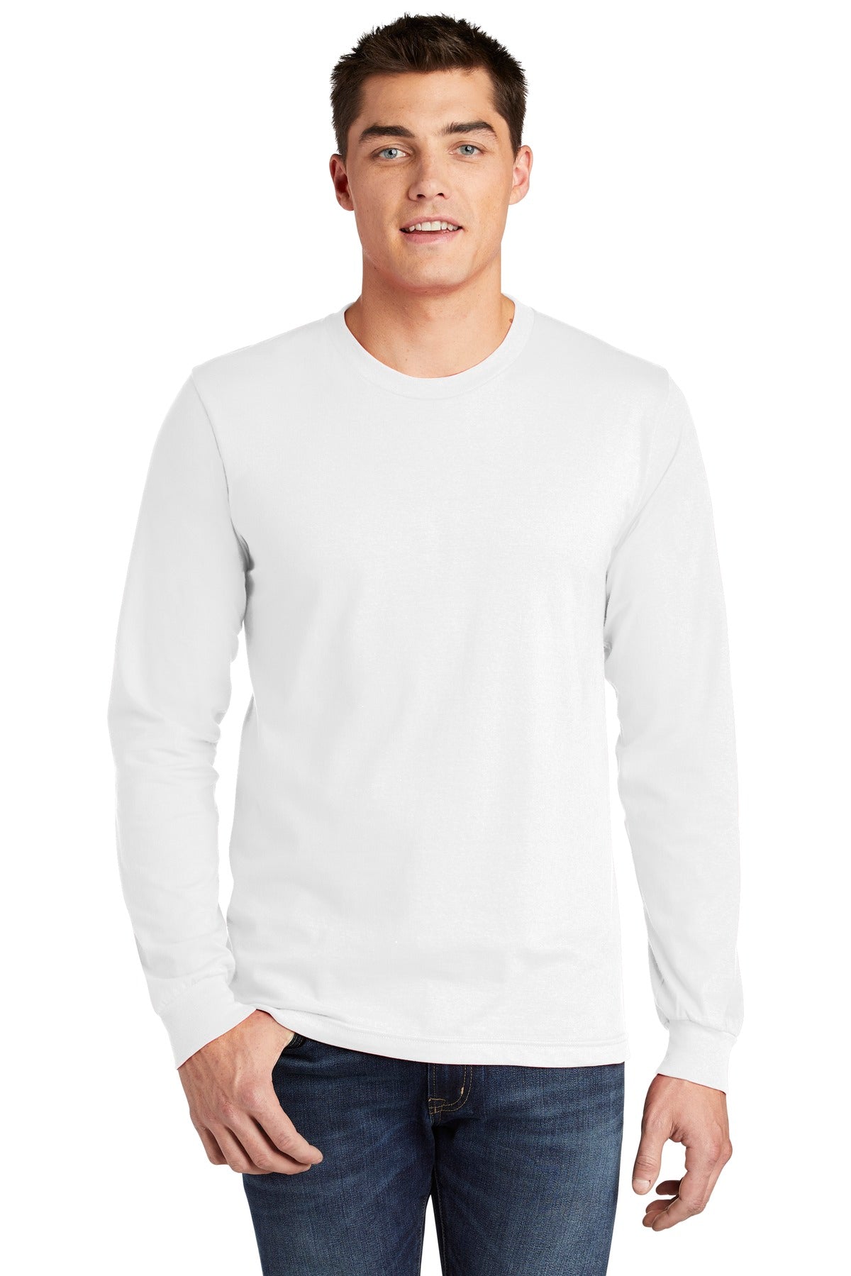 American Apparel Fine Jersey Unisex Long Sleeve T-Shirt. 2007W