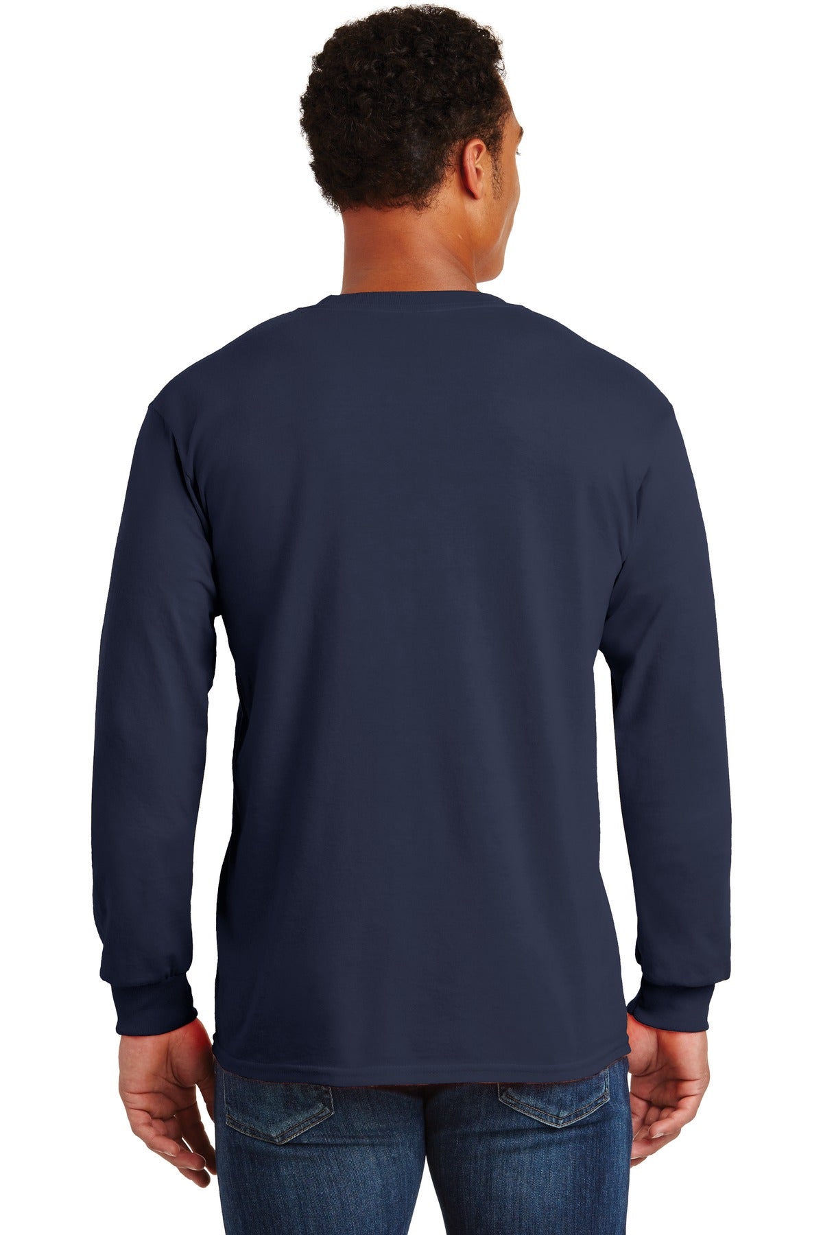 Gildan - Ultra Cotton 100% US Cotton Long Sleeve T-Shirt with Pocket. 2410