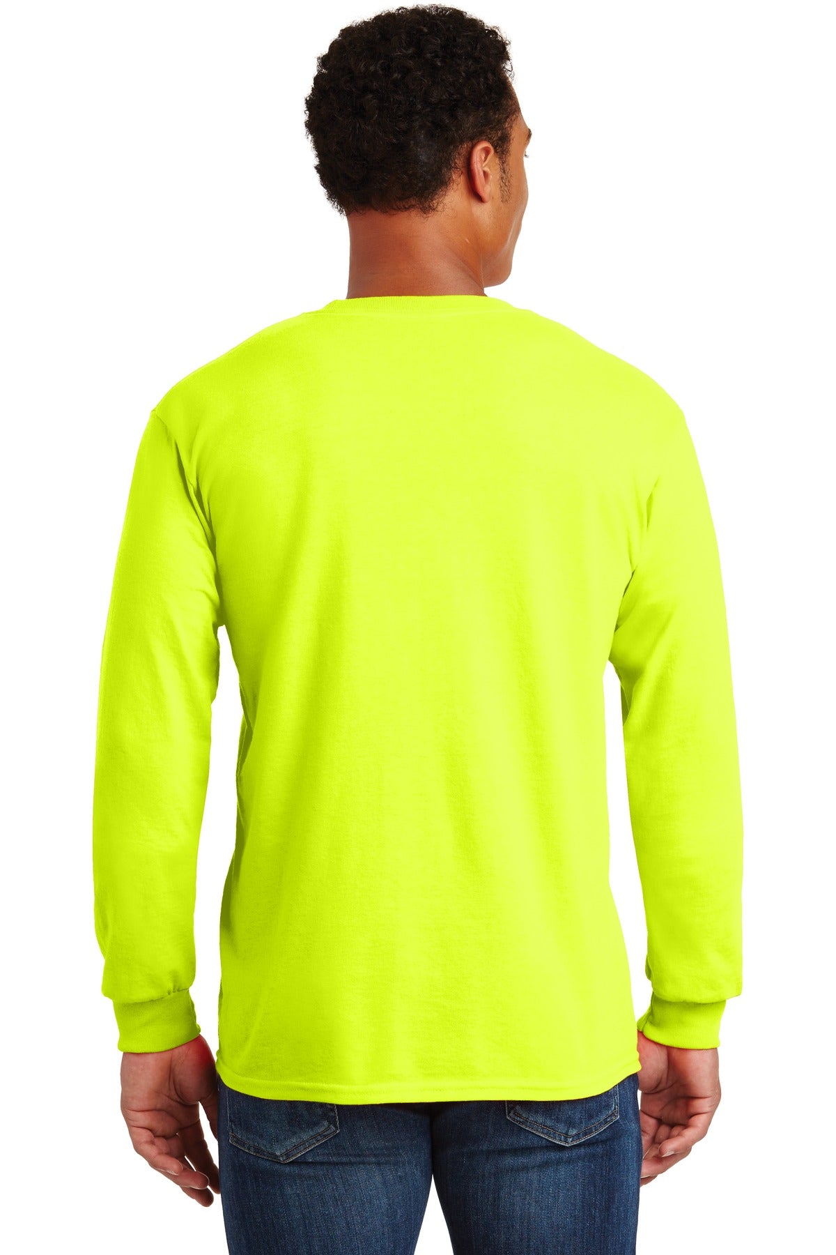 Gildan - Ultra Cotton 100% US Cotton Long Sleeve T-Shirt with Pocket. 2410