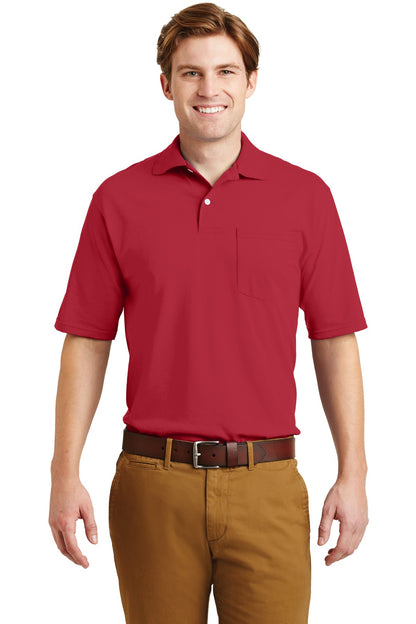 Jerzees -SpotShield™ 5.4-Ounce Jersey Knit Sport Shirt with Pocket. 436MP