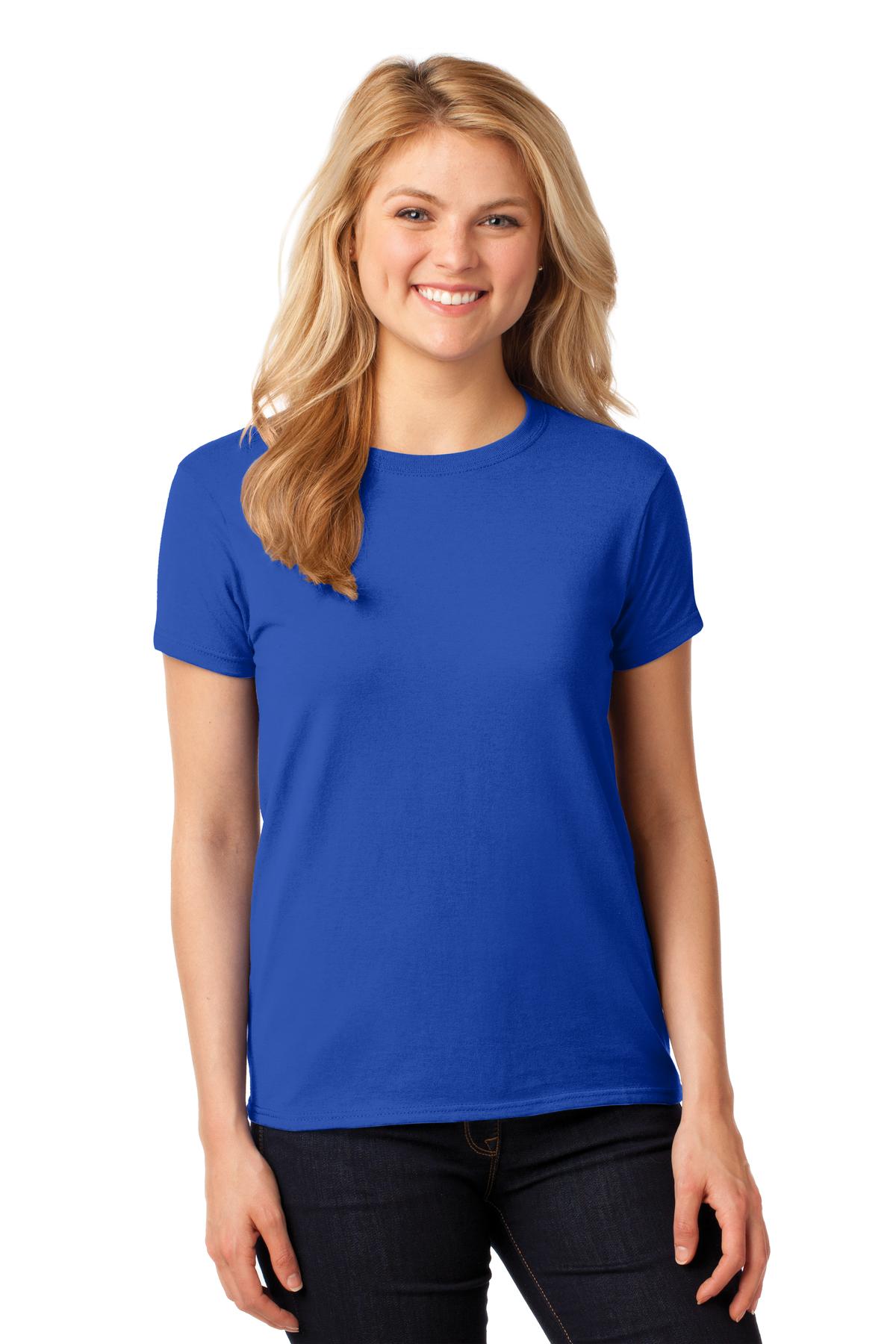 Gildan Ladies Heavy Cotton™ 100% Cotton T-Shirt. 5000L