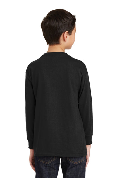 Gildan Youth Heavy Cotton™ 100% Cotton Long Sleeve T-Shirt. 5400B