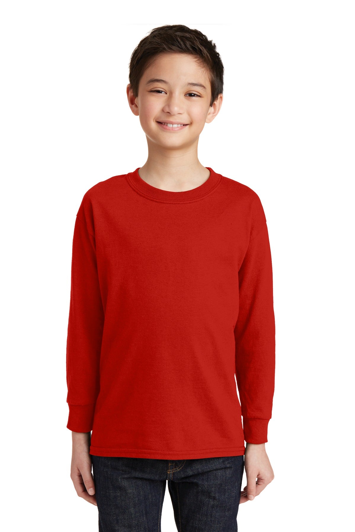Gildan Youth Heavy Cotton™ 100% Cotton Long Sleeve T-Shirt. 5400B