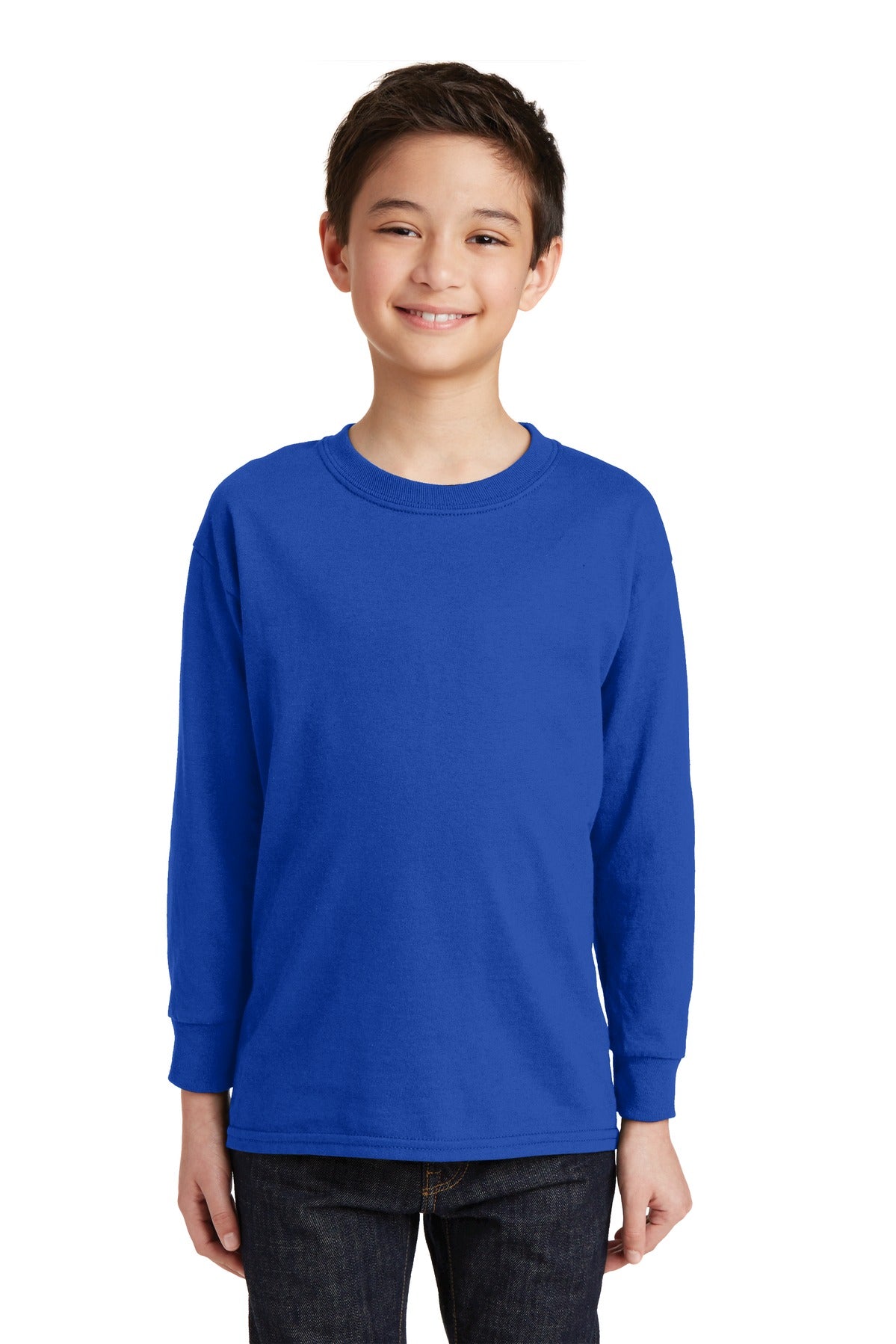 Gildan Youth Heavy Cotton™ 100% Cotton Long Sleeve T-Shirt. 5400B