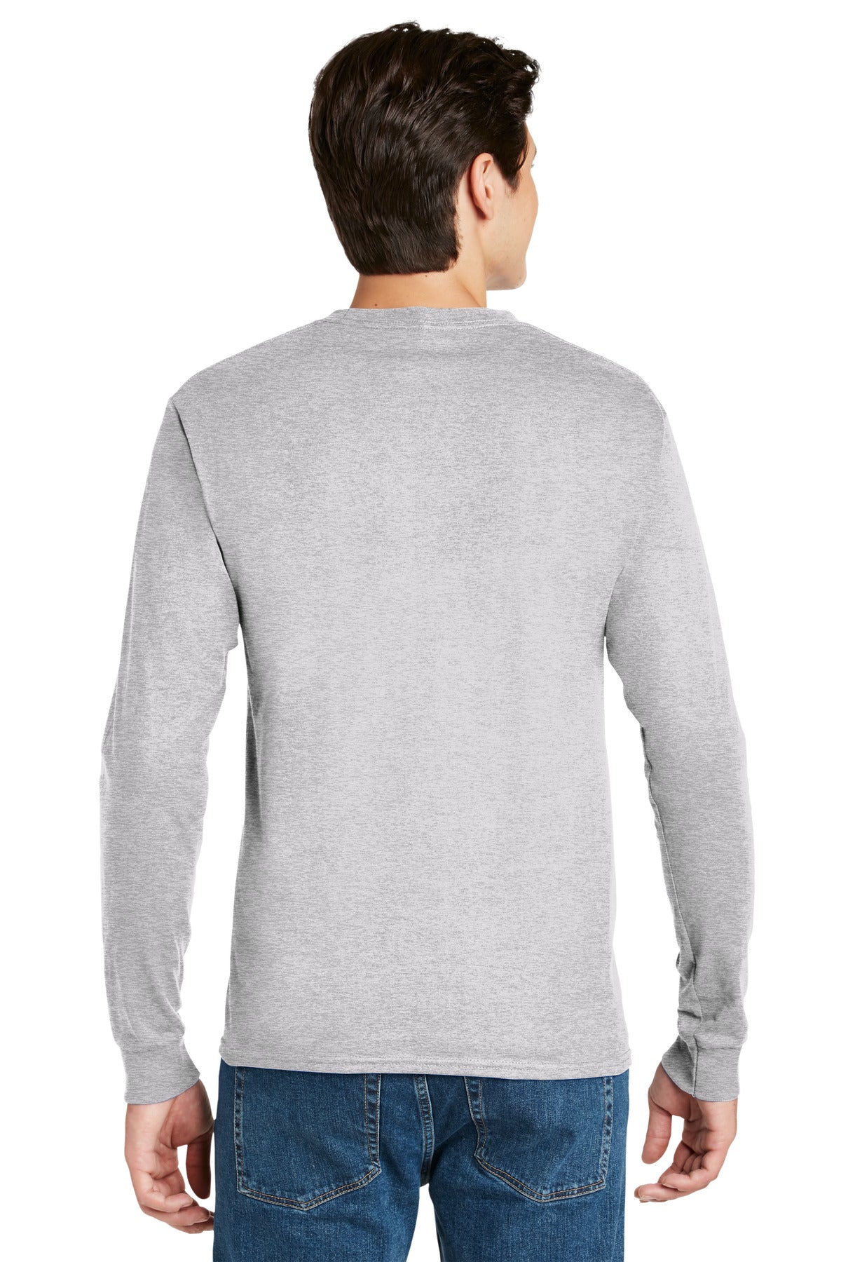 Hanes - Authentic 100% Cotton Long Sleeve T-Shirt. 5586