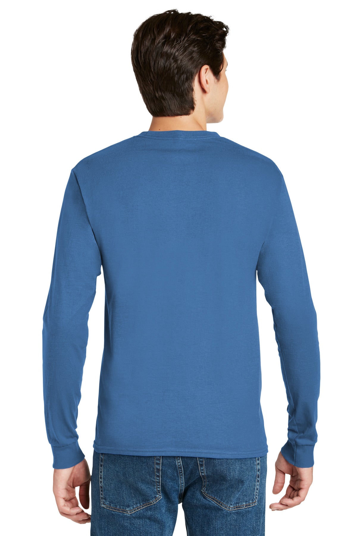 Hanes - Authentic 100% Cotton Long Sleeve T-Shirt. 5586