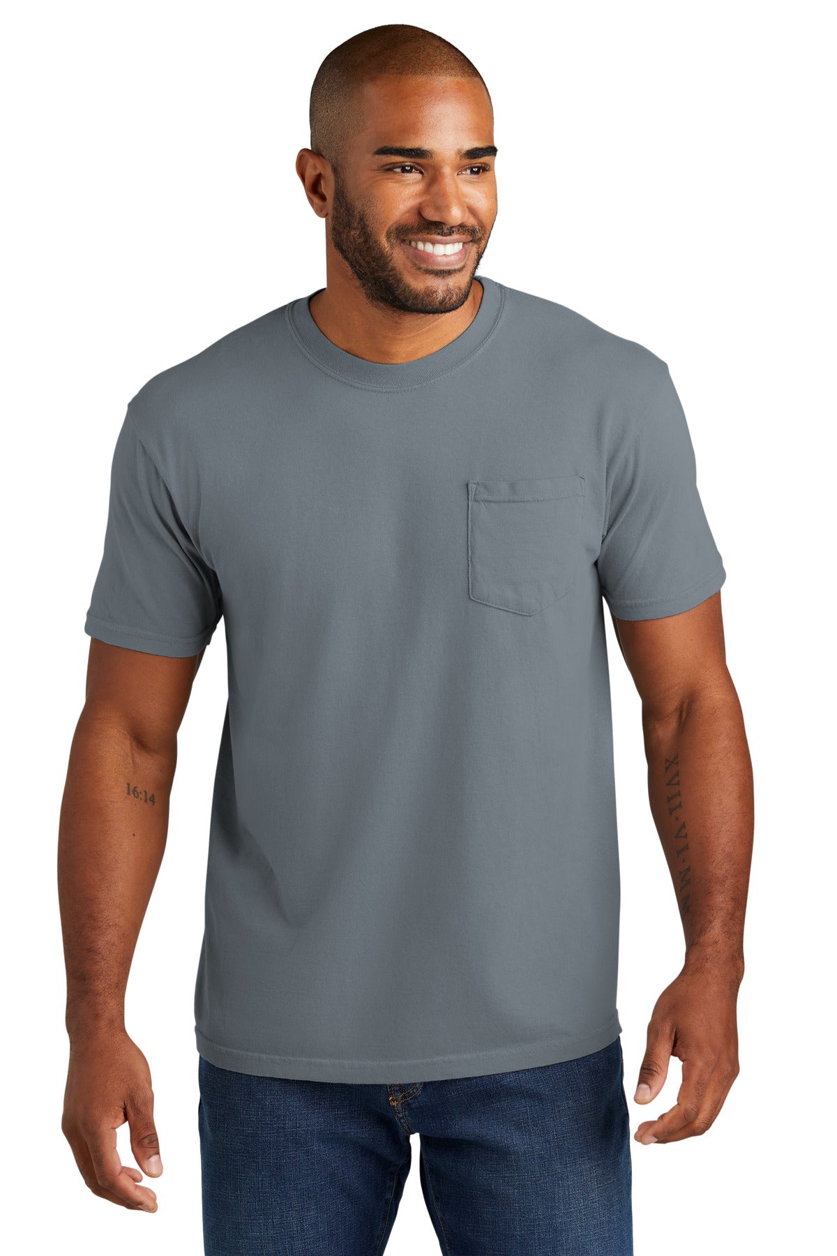 COMFORT COLORS Heavyweight Ring Spun Pocket Tee. 6030