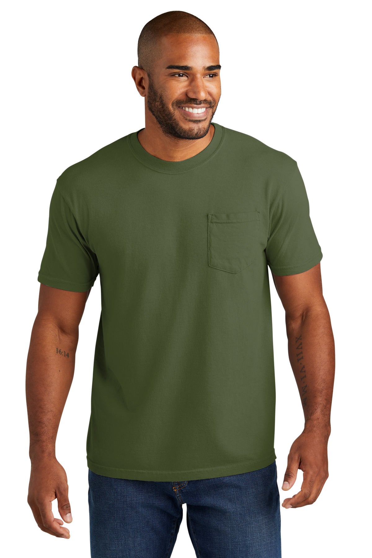 COMFORT COLORS Heavyweight Ring Spun Pocket Tee. 6030