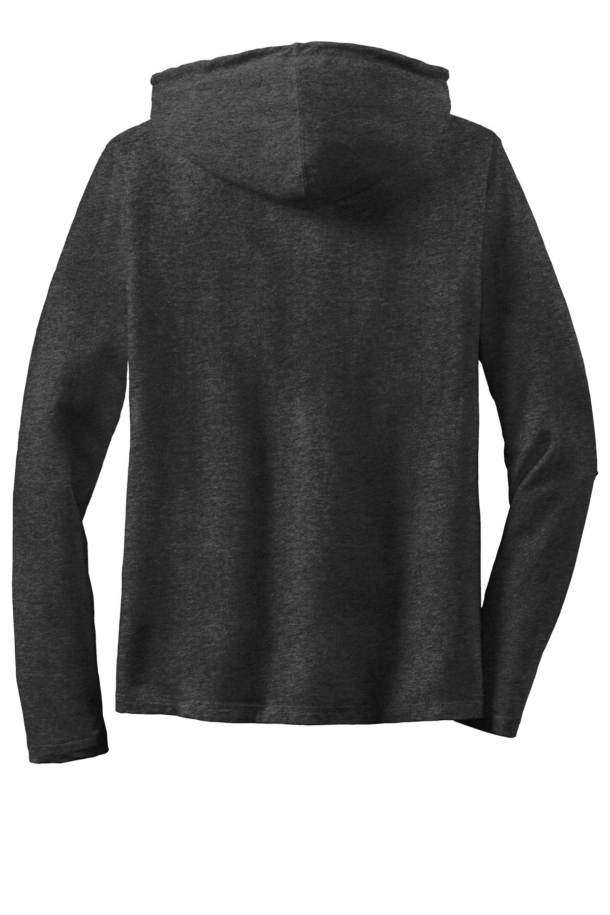 Gildan Ladies 100% Combed Ring Spun Cotton Long Sleeve Hooded T-Shirt. 887L