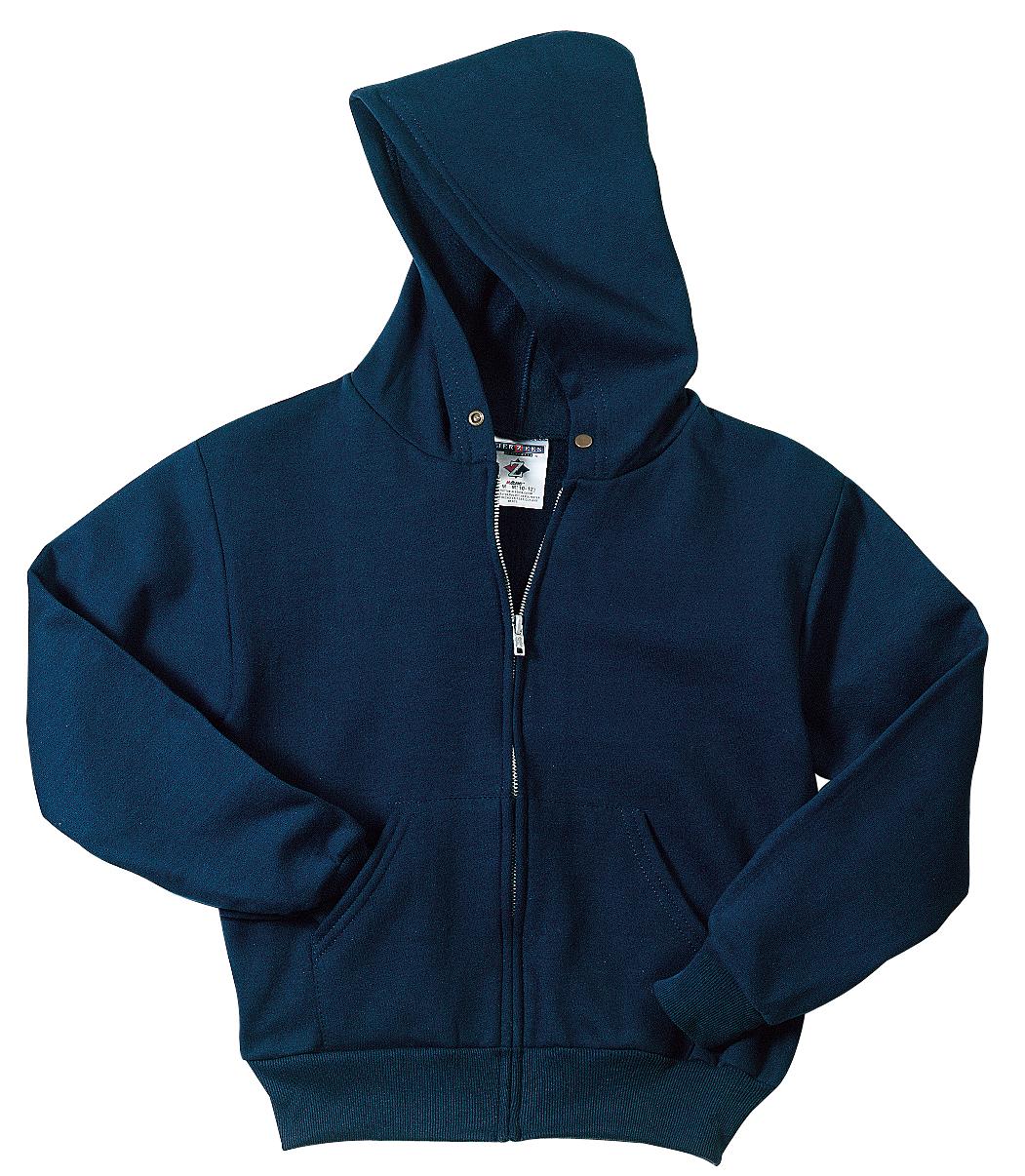Jerzees - Youth NuBlend Full-Zip Hooded Sweatshirt. 993B