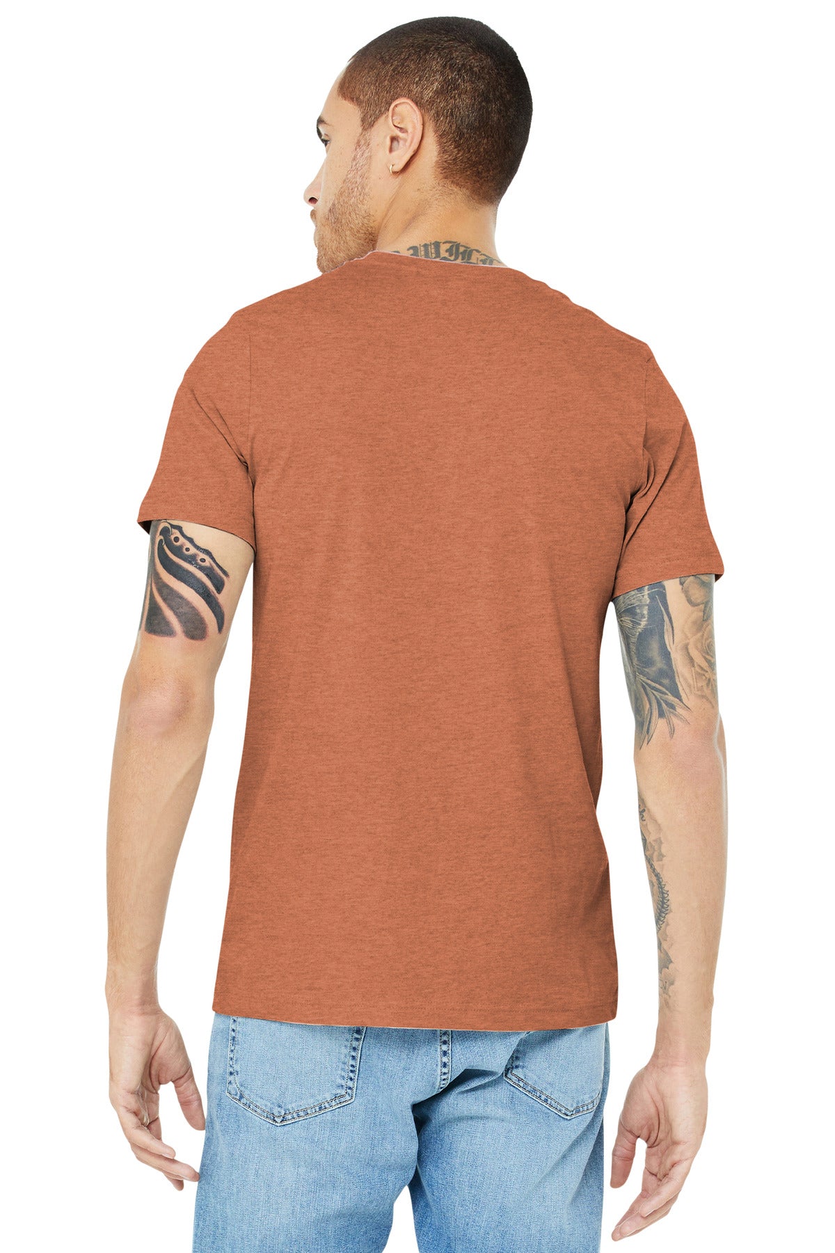 BELLA+CANVAS Unisex Heather CVC Short Sleeve Tee. BC3001CVC