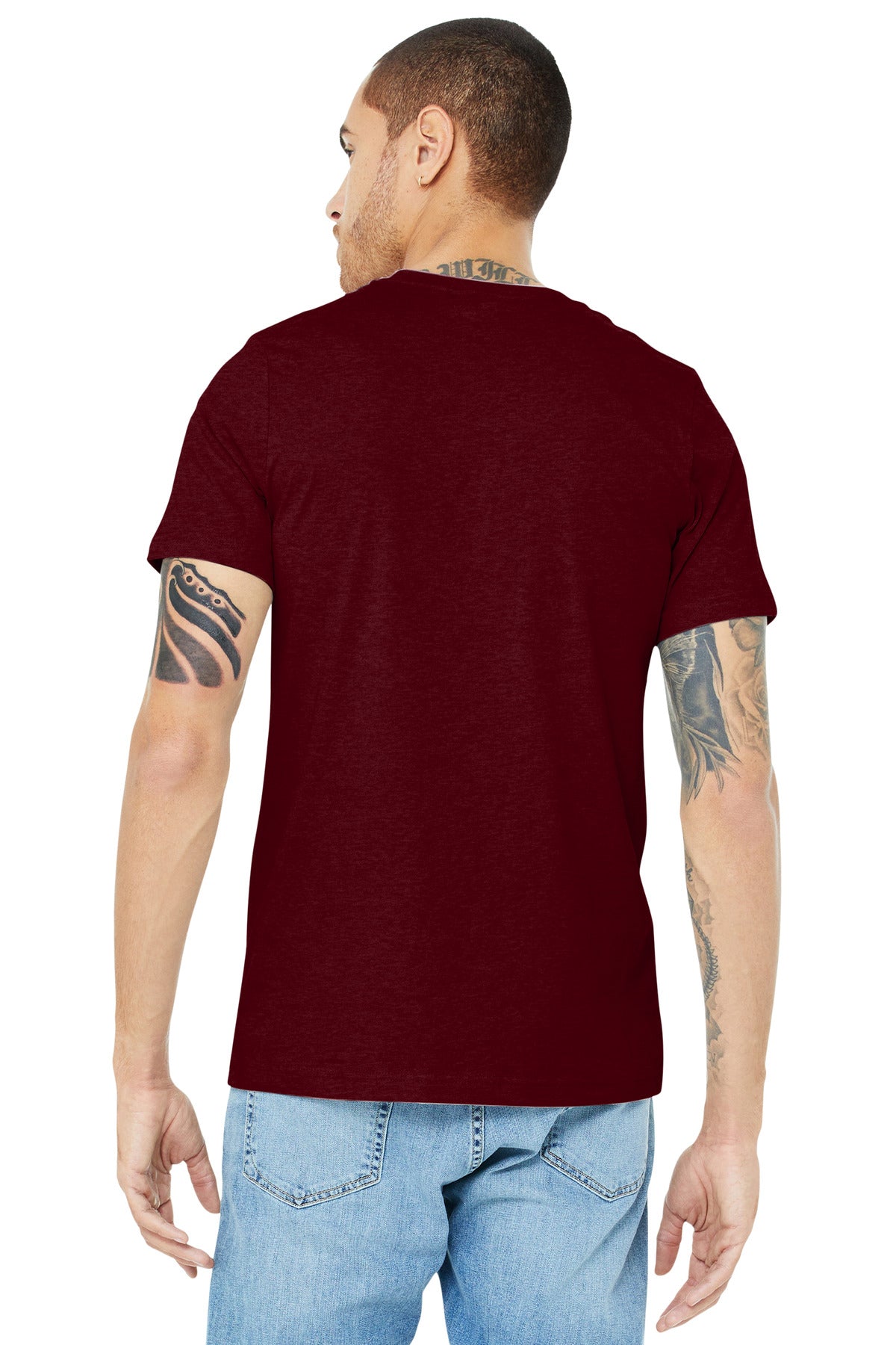 BELLA+CANVAS Unisex Heather CVC Short Sleeve Tee. BC3001CVC