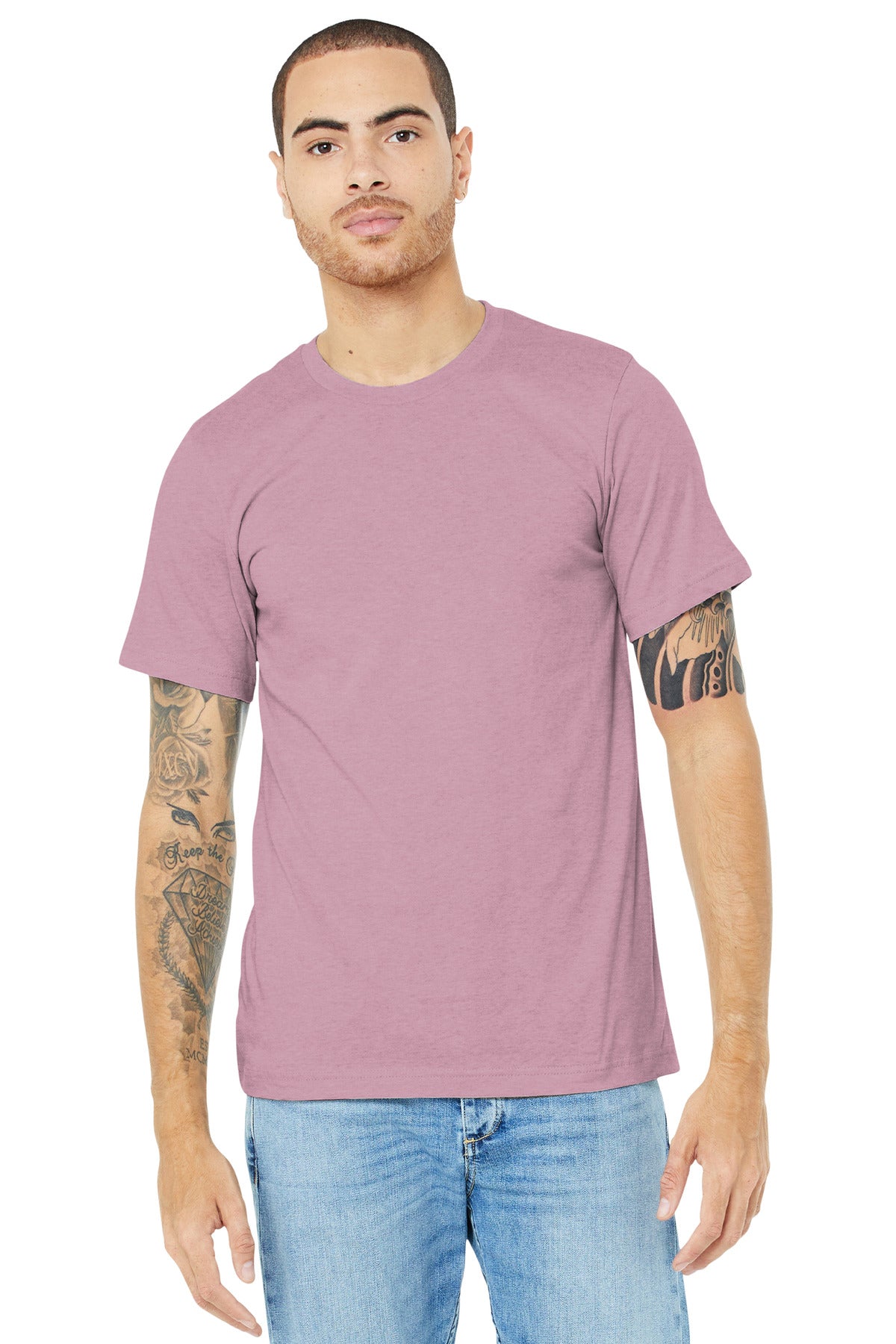 BELLA+CANVAS Unisex Heather CVC Short Sleeve Tee. BC3001CVC