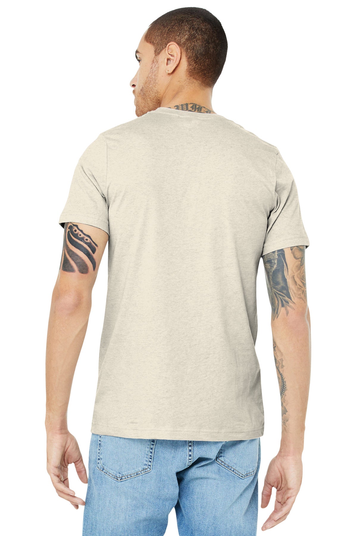 BELLA+CANVAS Unisex Heather CVC Short Sleeve Tee. BC3001CVC