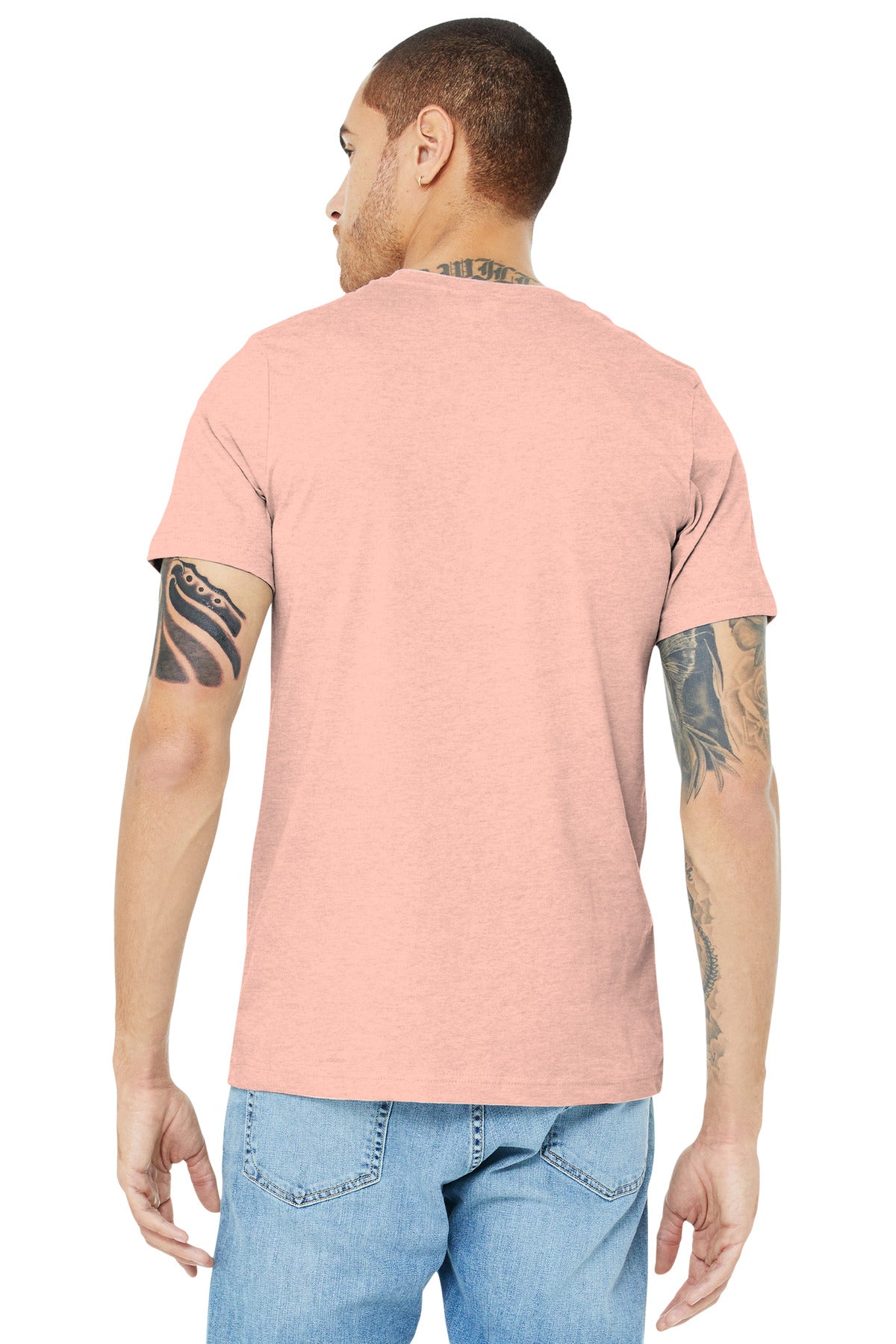 BELLA+CANVAS Unisex Heather CVC Short Sleeve Tee. BC3001CVC