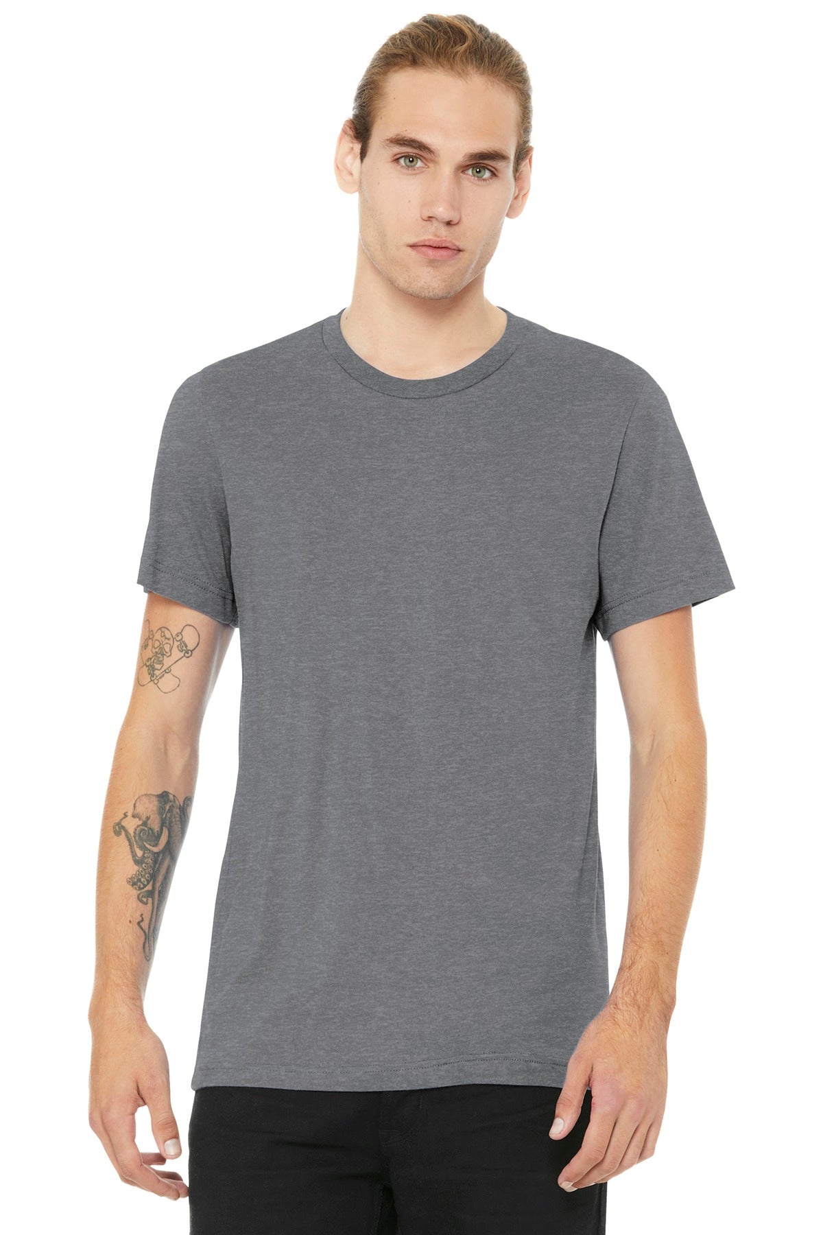 BELLA+CANVAS Unisex Heather CVC Short Sleeve Tee. BC3001CVC