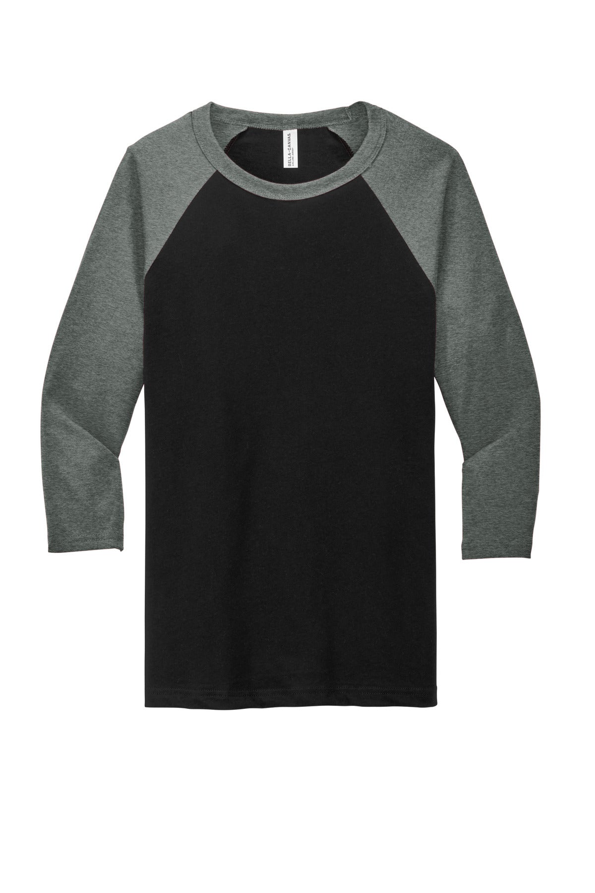 BELLA+CANVAS Unisex 3/4-Sleeve Baseball Tee. BC3200