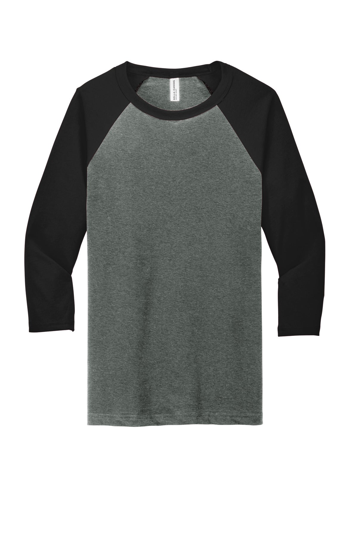 BELLA+CANVAS Unisex 3/4-Sleeve Baseball Tee. BC3200