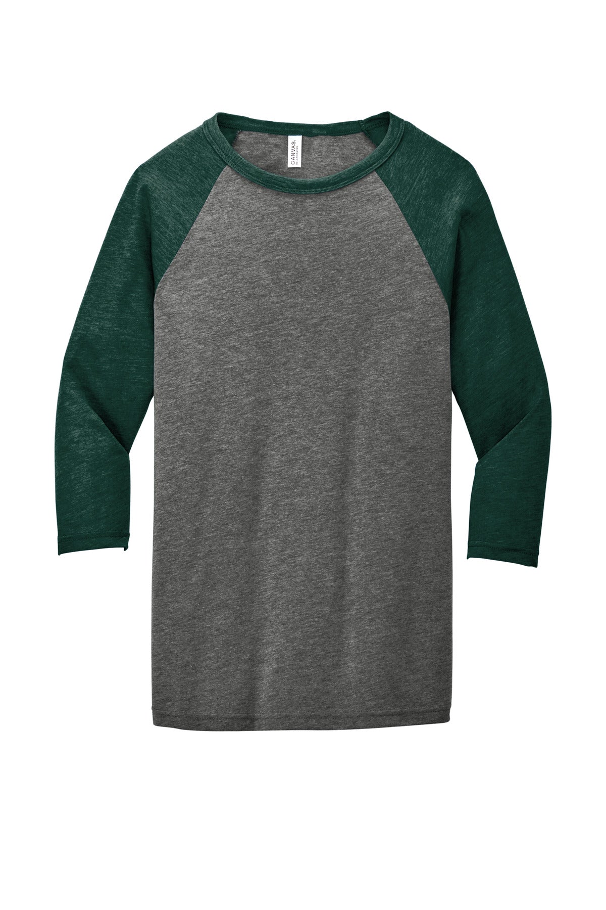 BELLA+CANVAS Unisex 3/4-Sleeve Baseball Tee. BC3200