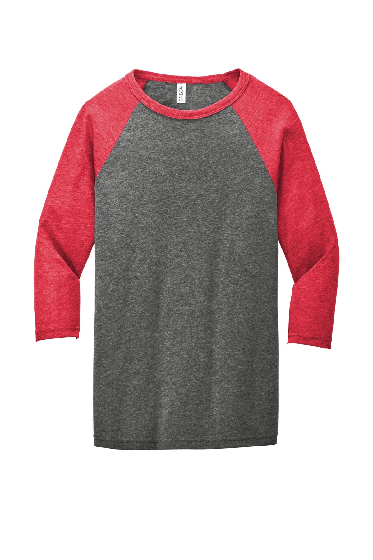 BELLA+CANVAS Unisex 3/4-Sleeve Baseball Tee. BC3200