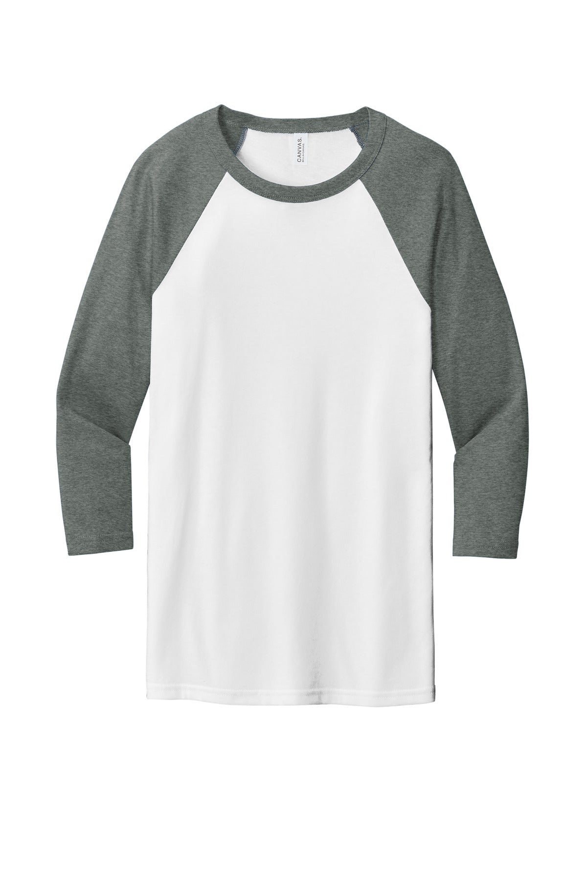 BELLA+CANVAS Unisex 3/4-Sleeve Baseball Tee. BC3200