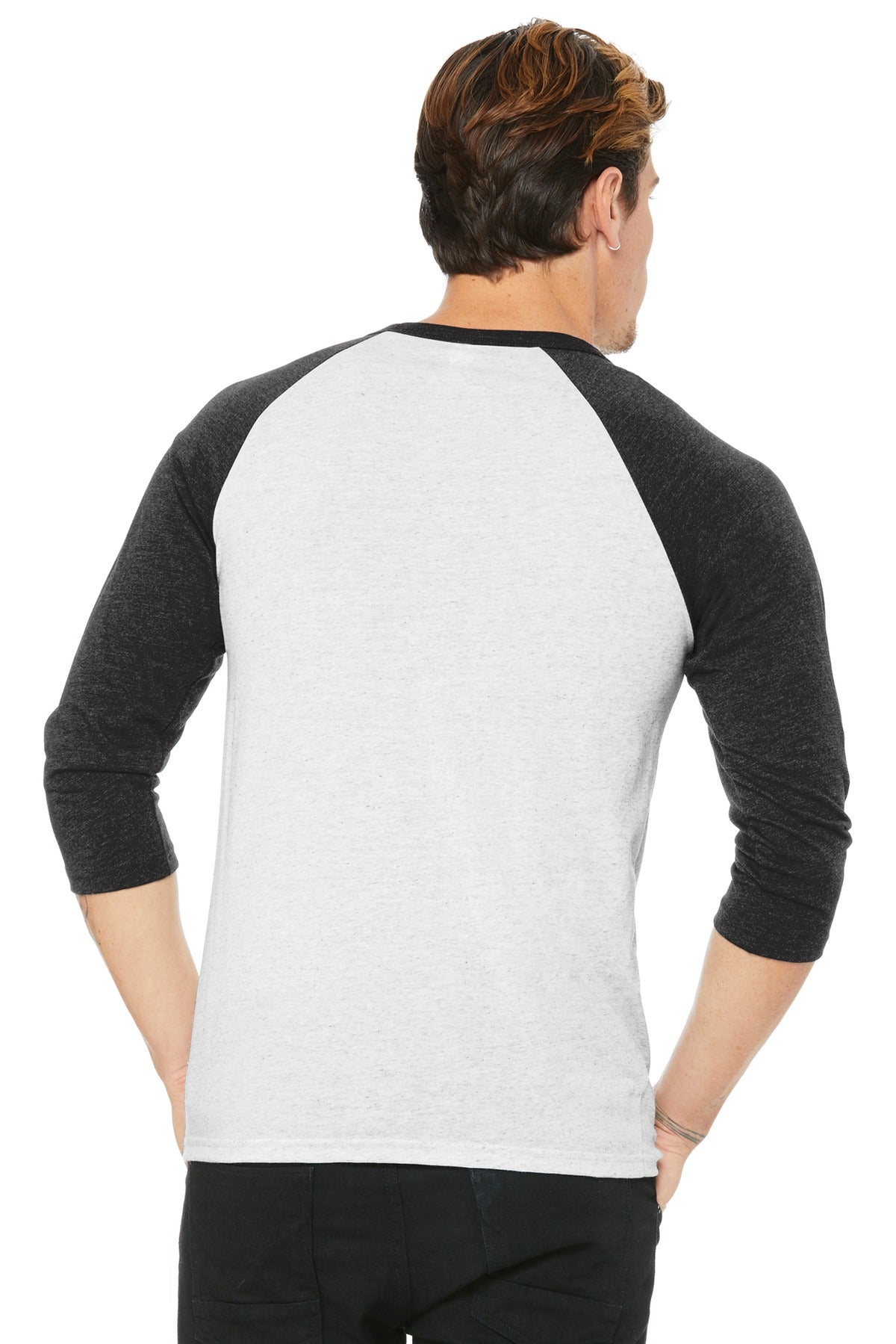 BELLA+CANVAS Unisex 3/4-Sleeve Baseball Tee. BC3200