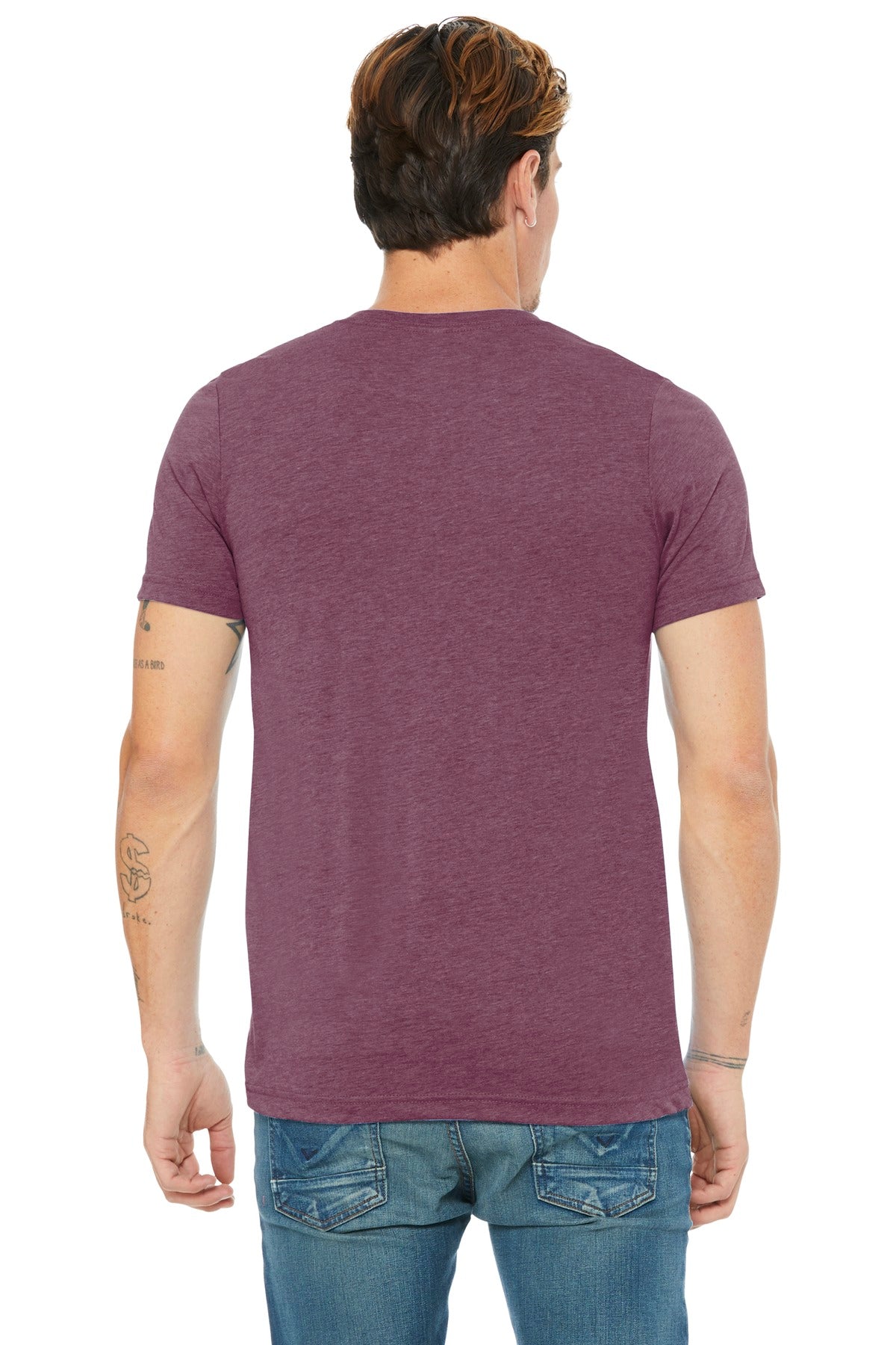 BELLA+CANVAS Unisex Triblend Short Sleeve V-Neck Te. BC3415