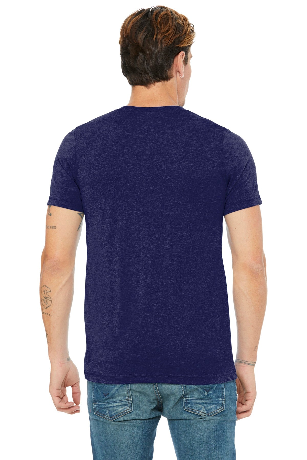 BELLA+CANVAS Unisex Triblend Short Sleeve V-Neck Te. BC3415
