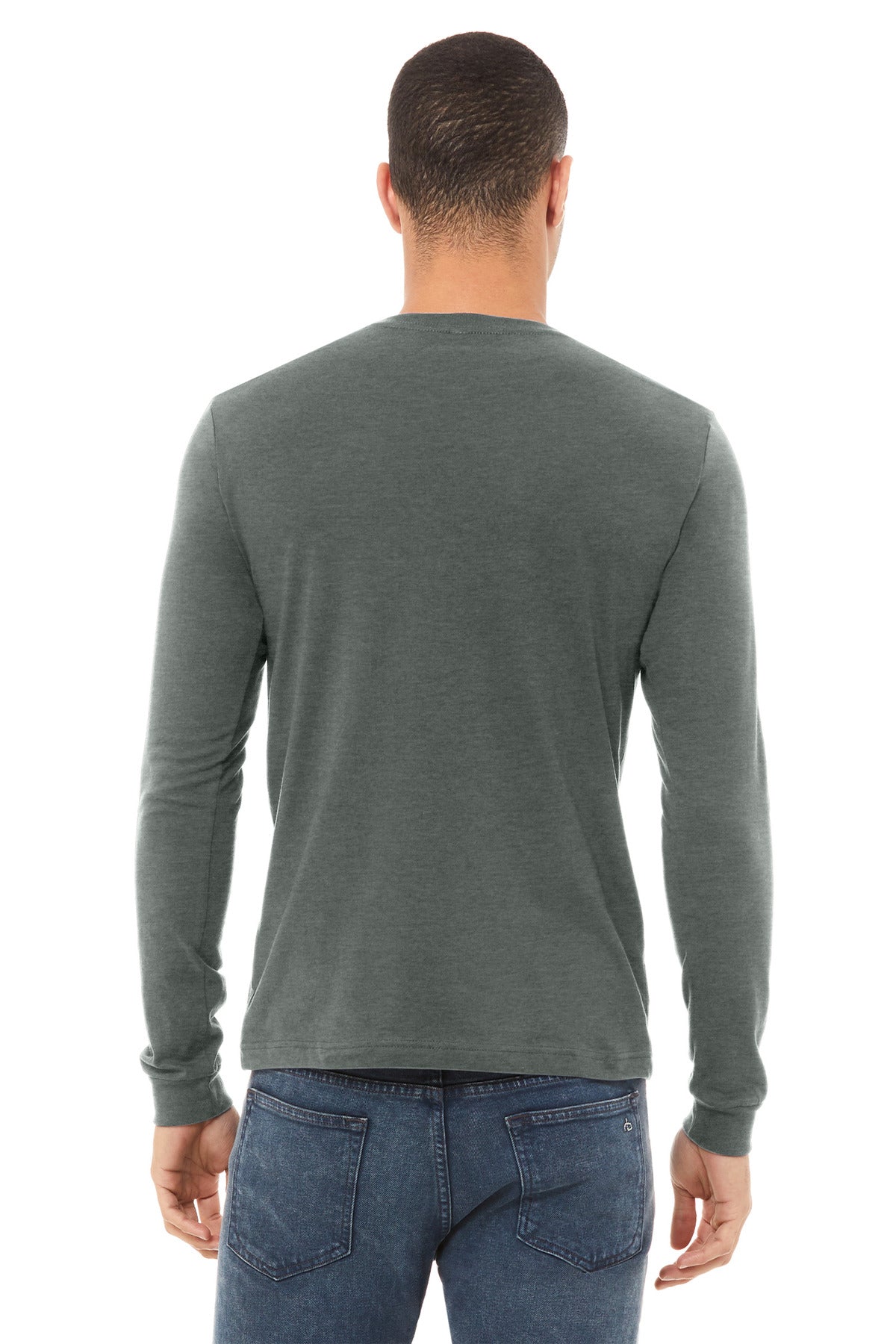 BELLA+CANVAS Unisex Heather CVC Long Sleeve Tee BC3501CVC