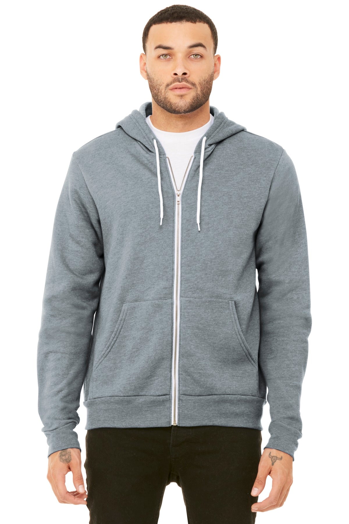 BELLA+CANVAS Unisex Sponge Fleece Full-Zip Hoodie. BC3739