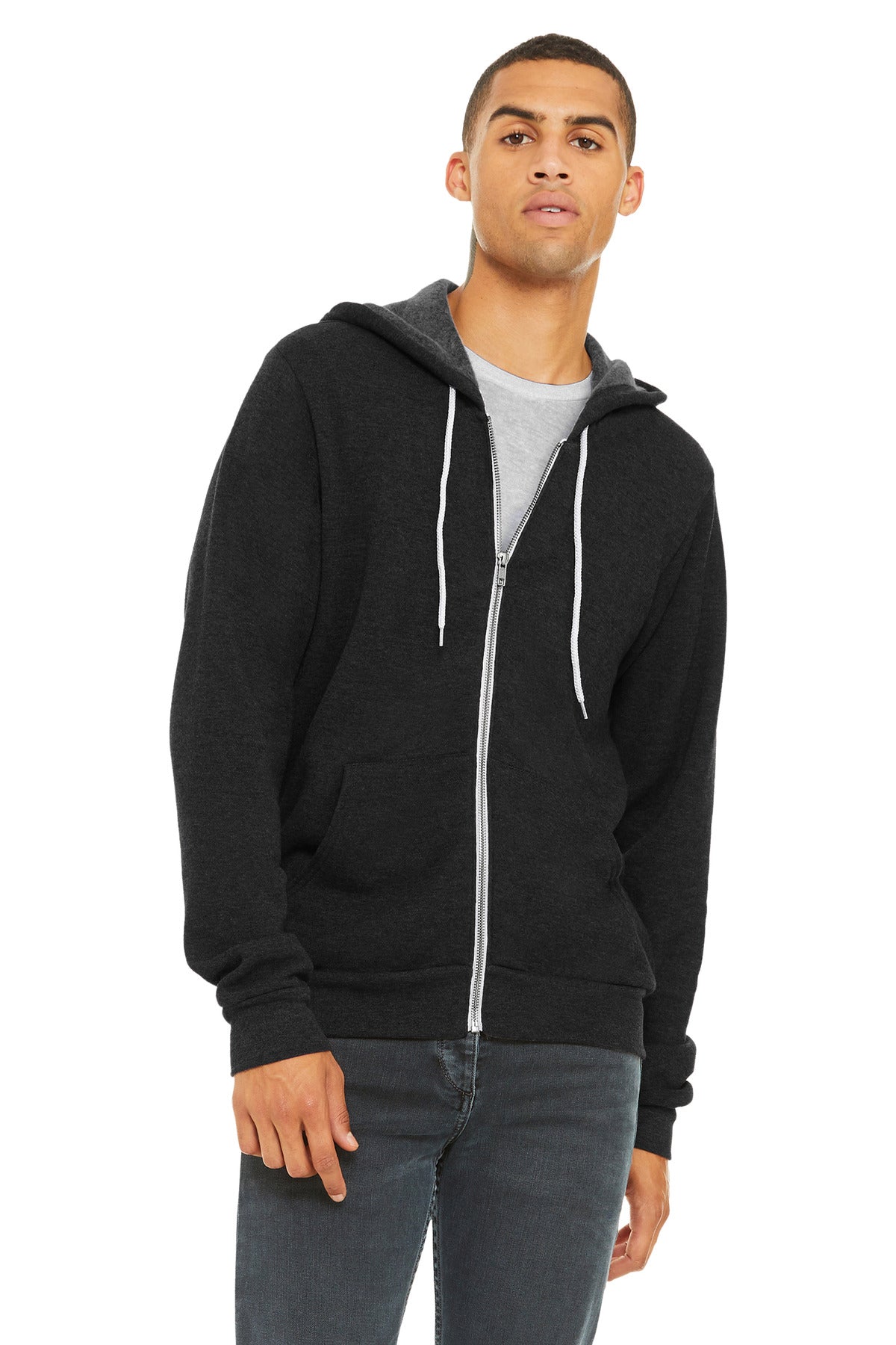 BELLA+CANVAS Unisex Sponge Fleece Full-Zip Hoodie. BC3739