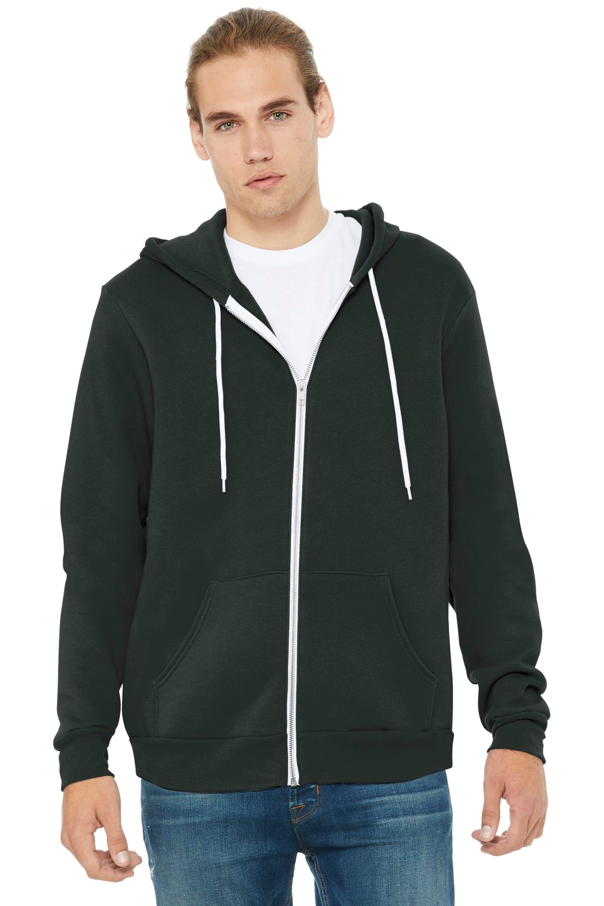 BELLA+CANVAS Unisex Sponge Fleece Full-Zip Hoodie. BC3739