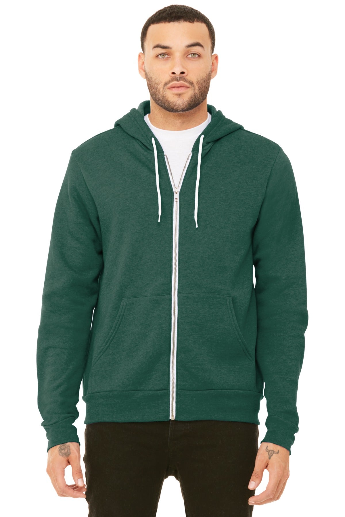 BELLA+CANVAS Unisex Sponge Fleece Full-Zip Hoodie. BC3739