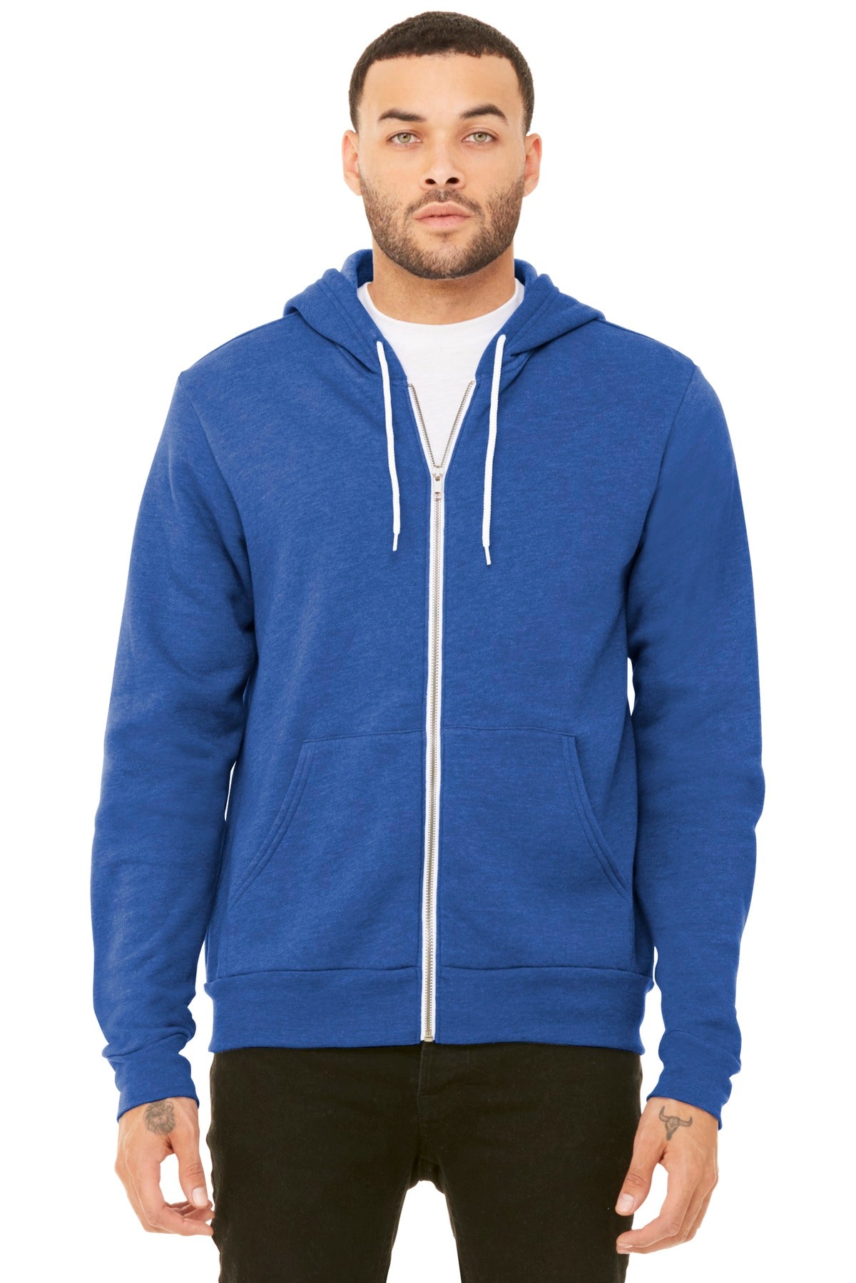 BELLA+CANVAS Unisex Sponge Fleece Full-Zip Hoodie. BC3739