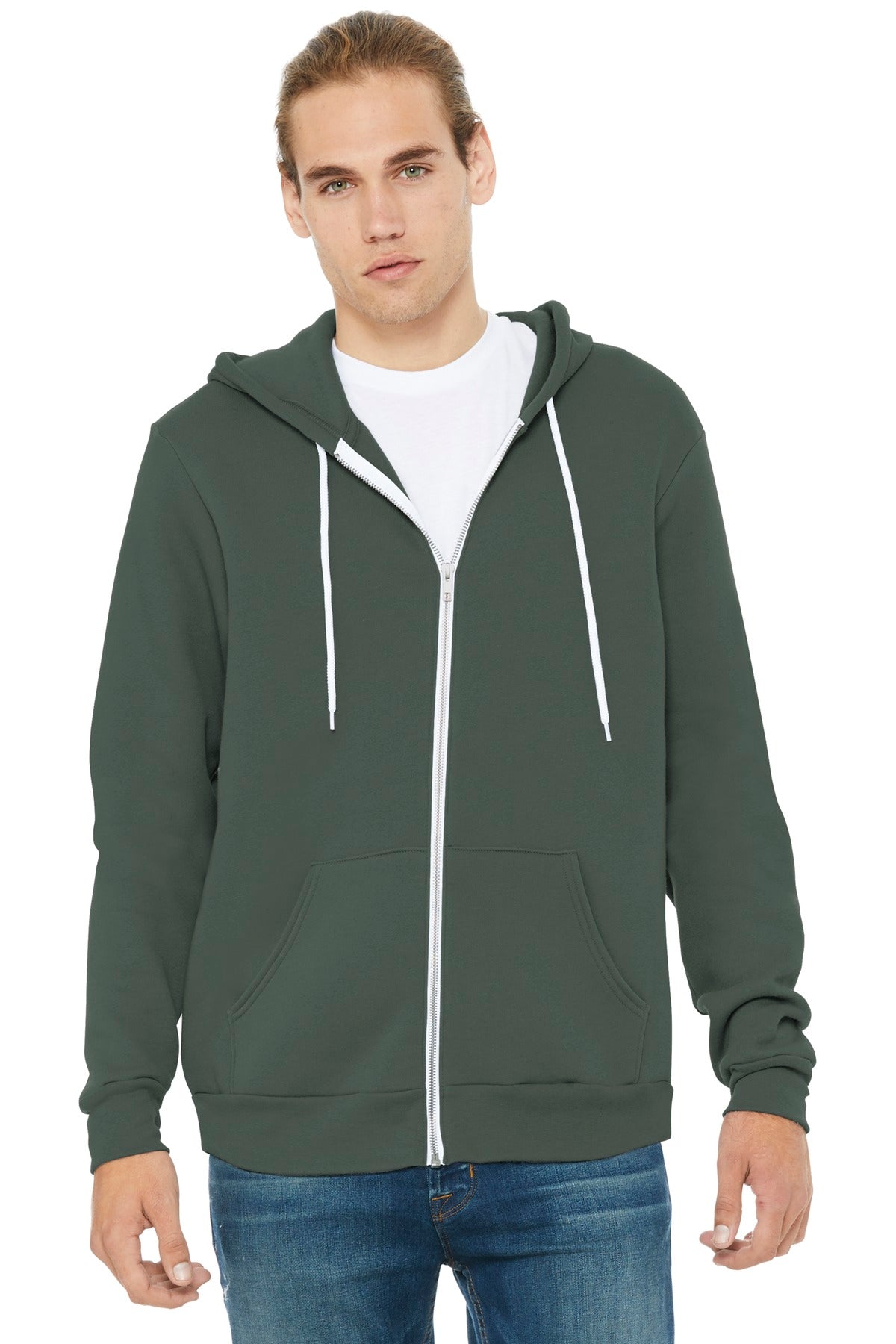 BELLA+CANVAS Unisex Sponge Fleece Full-Zip Hoodie. BC3739