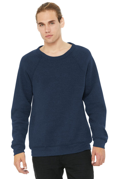 BELLA+CANVAS Unisex Sponge Fleece Raglan Sweatshirt. BC3901