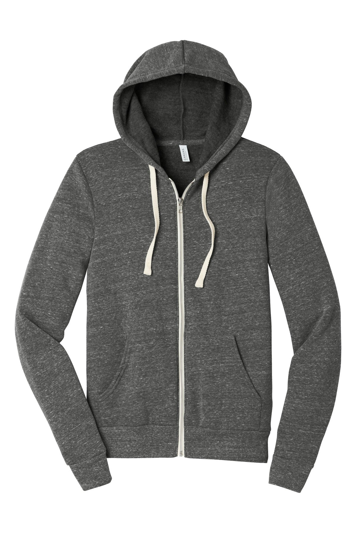 BELLA+CANVAS Unisex Triblend Sponge Fleece Full-Zip Hoodie. BC3909