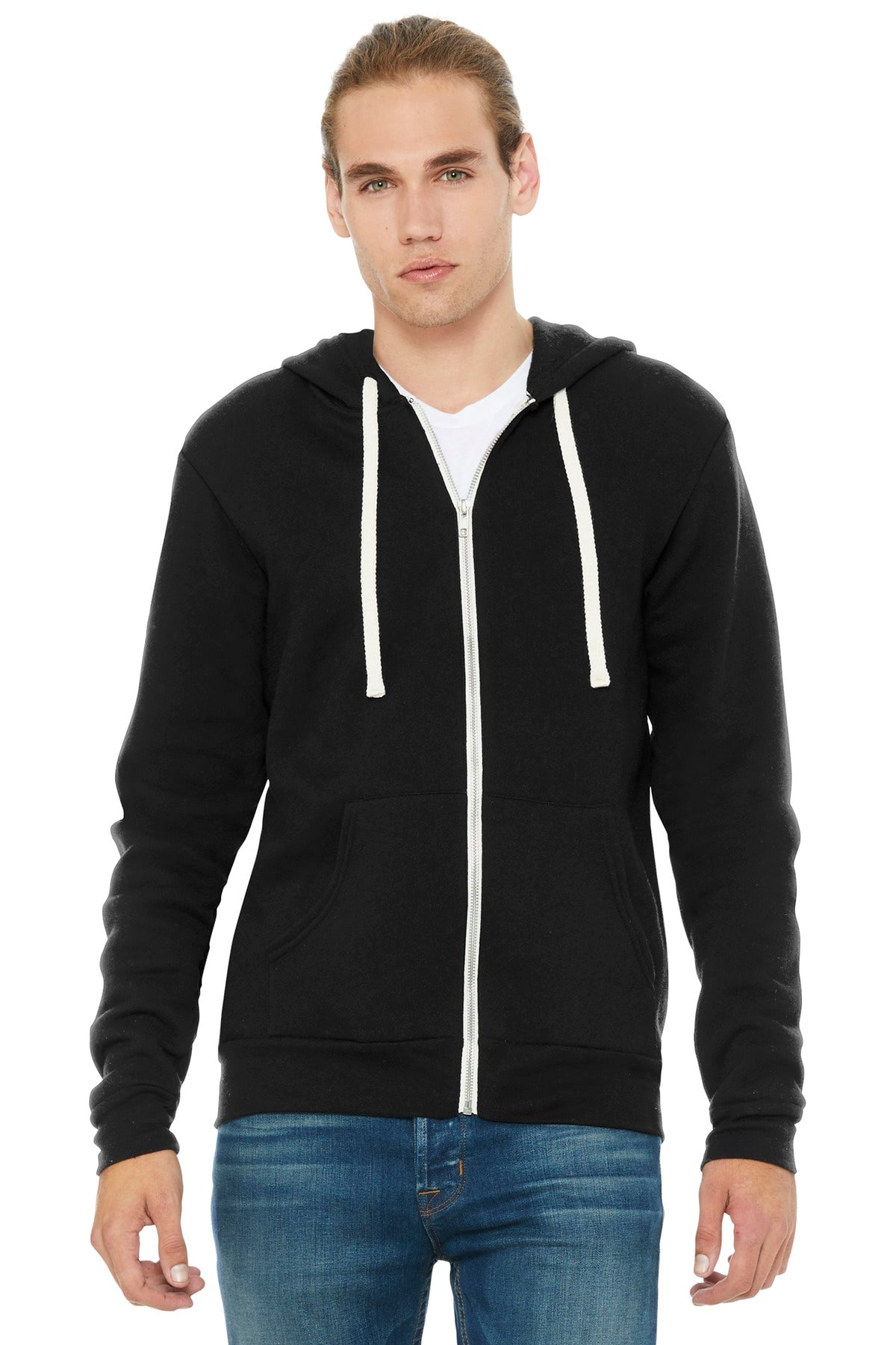 BELLA+CANVAS Unisex Triblend Sponge Fleece Full-Zip Hoodie. BC3909