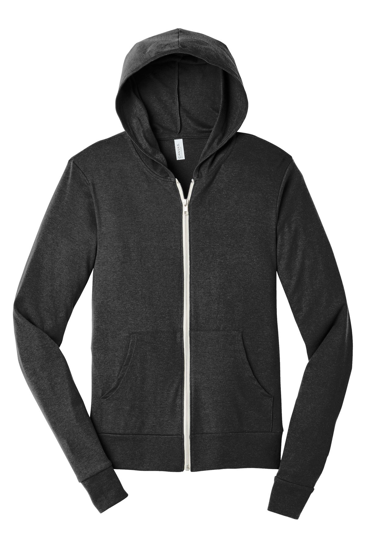 BELLA+CANVAS Unisex Triblend Full-Zip Lightweight Hoodie. BC3939