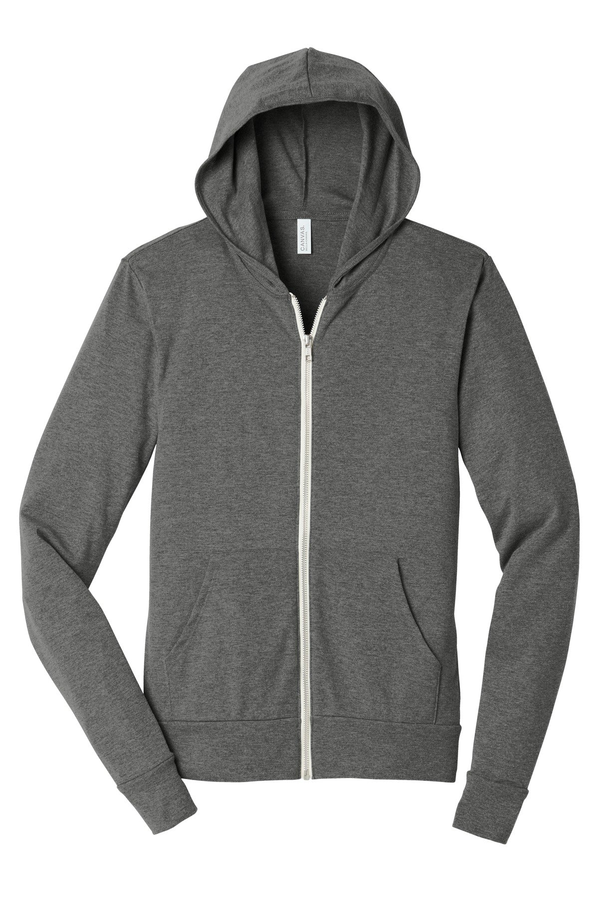 BELLA+CANVAS Unisex Triblend Full-Zip Lightweight Hoodie. BC3939