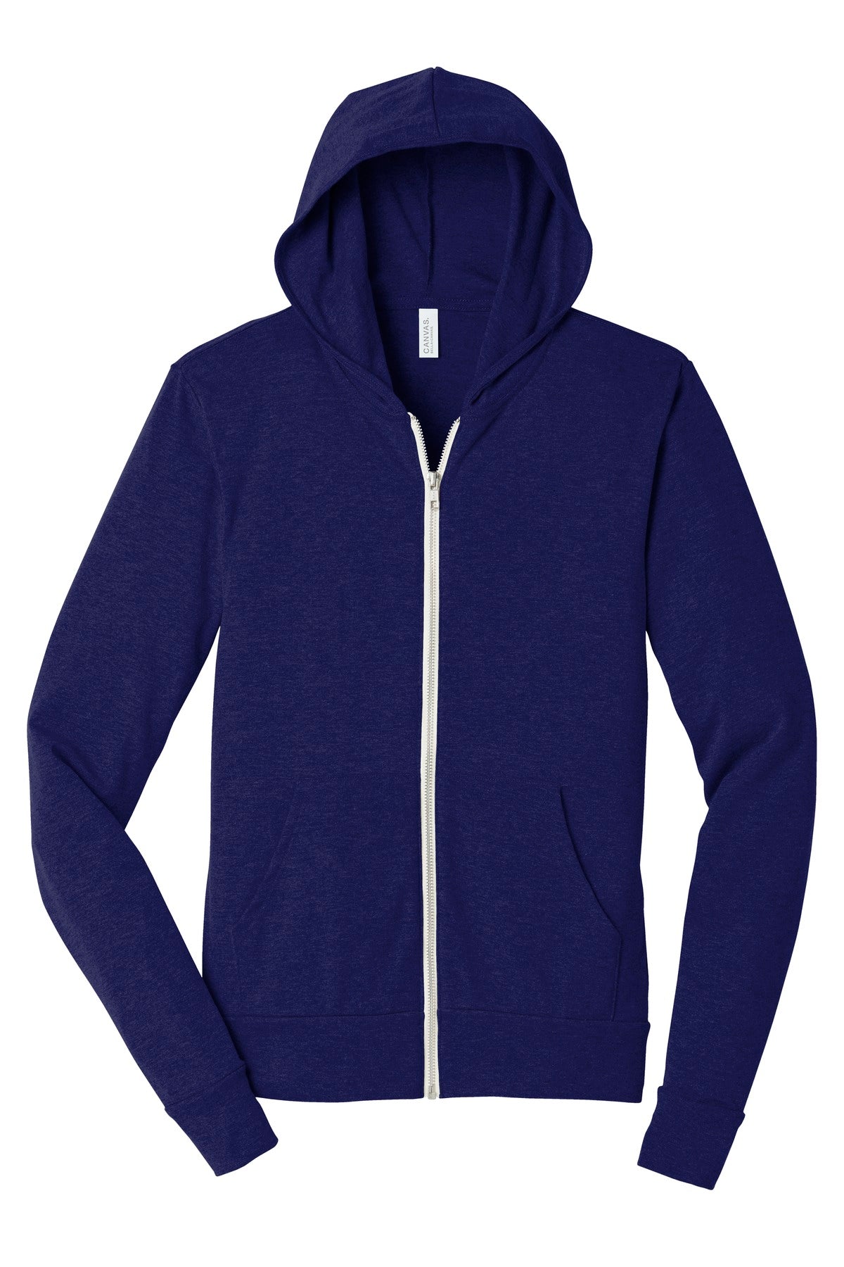 BELLA+CANVAS Unisex Triblend Full-Zip Lightweight Hoodie. BC3939