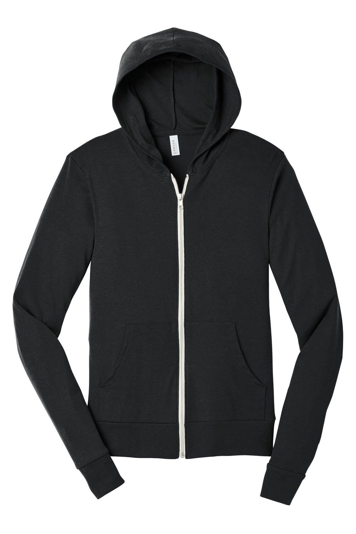 BELLA+CANVAS Unisex Triblend Full-Zip Lightweight Hoodie. BC3939