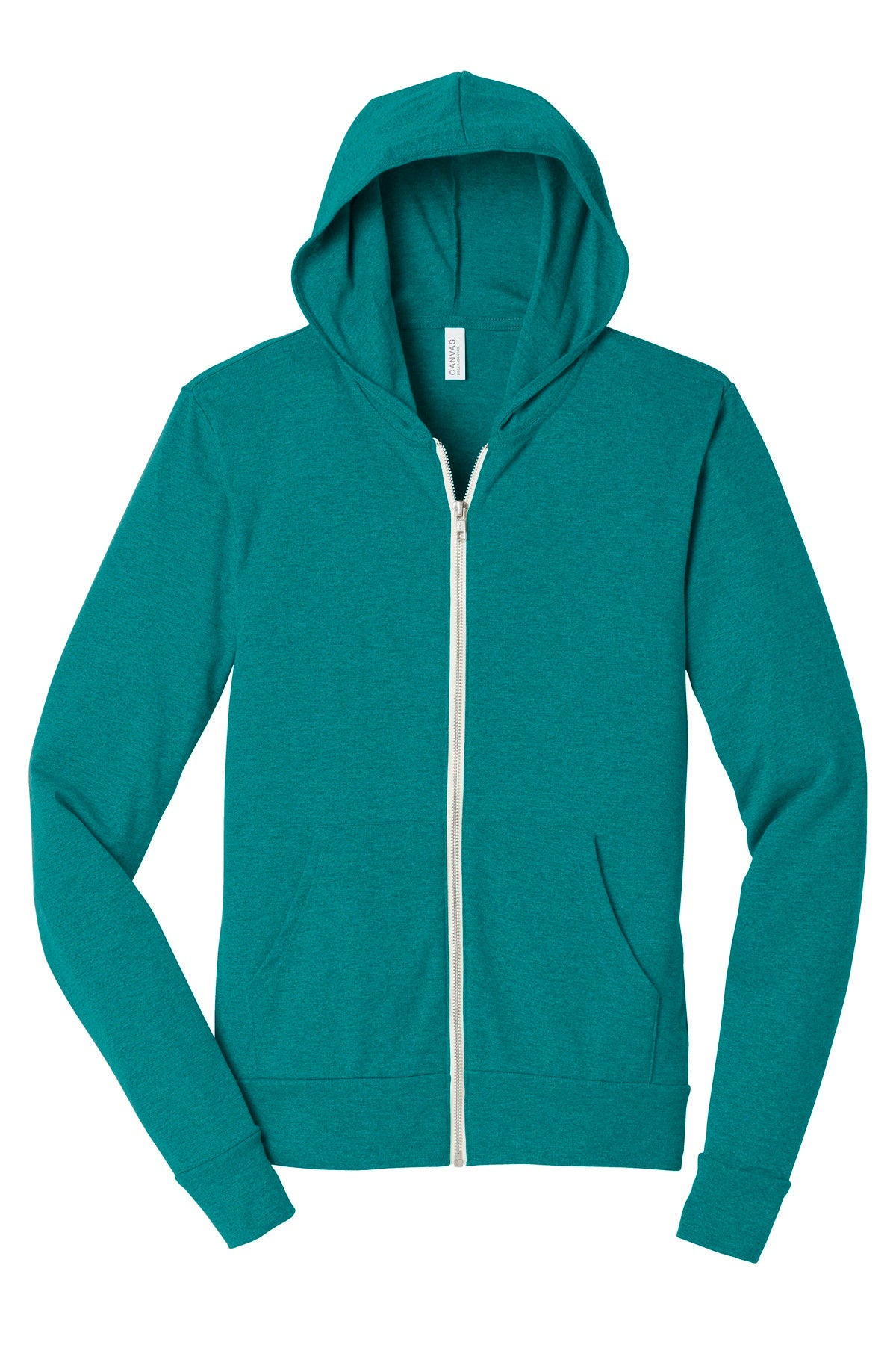 BELLA+CANVAS Unisex Triblend Full-Zip Lightweight Hoodie. BC3939