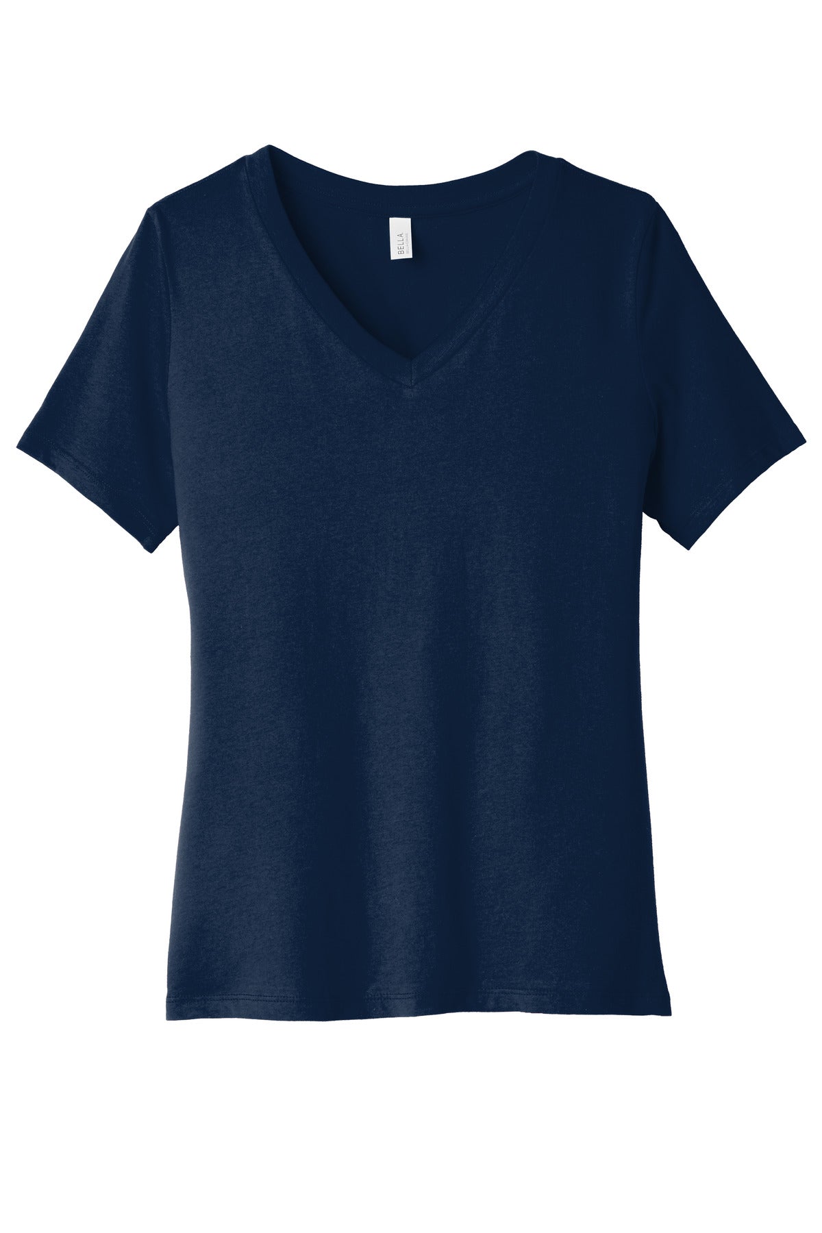 BELLA+CANVAS Women's Relaxed Jersey Short Sleeve V-Neck Tee. BC6405