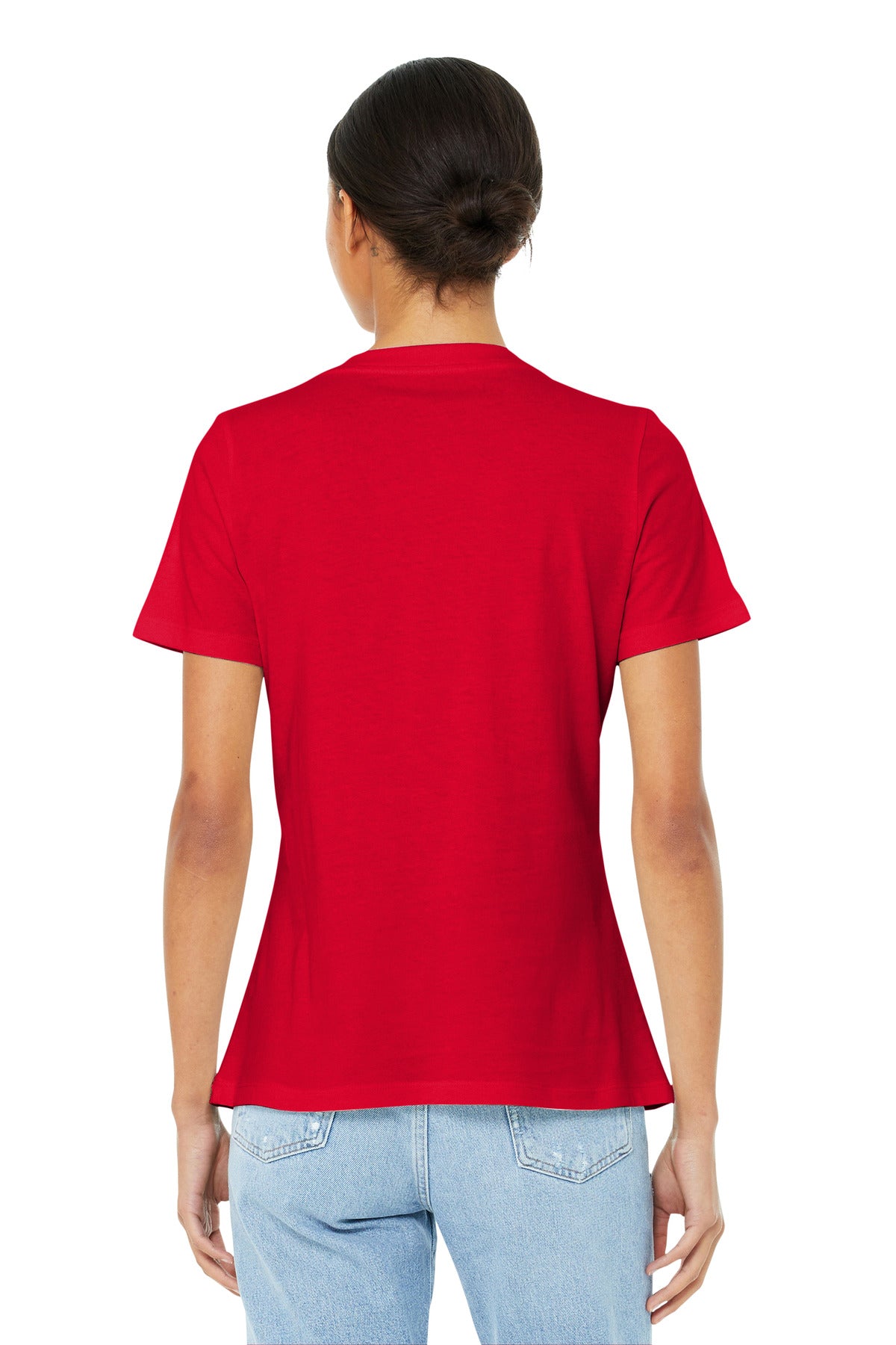 BELLA+CANVAS Women's Relaxed Jersey Short Sleeve V-Neck Tee. BC6405