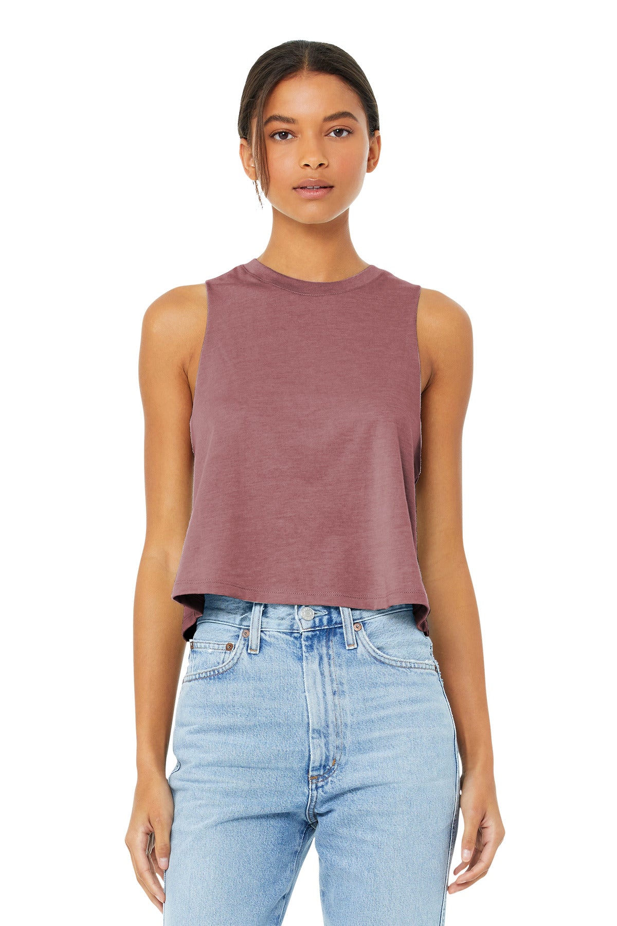 BELLA+CANVAS Women's Racerback Cropped Tank. BC6682