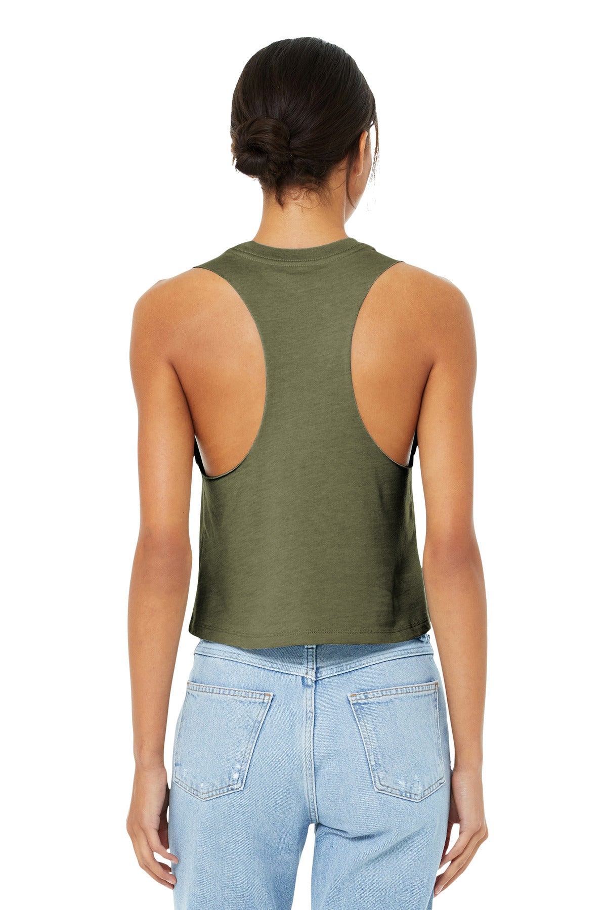 BELLA+CANVAS Women's Racerback Cropped Tank. BC6682