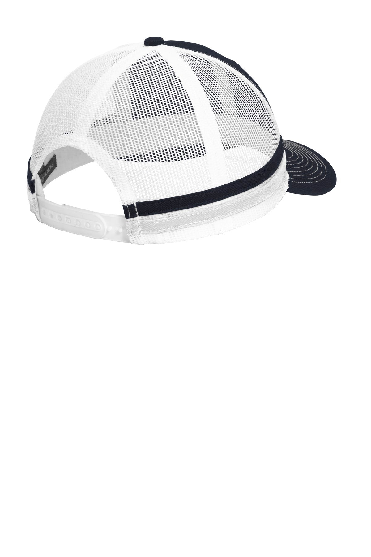 Port Authority Two-Stripe Snapback Trucker Cap. C113