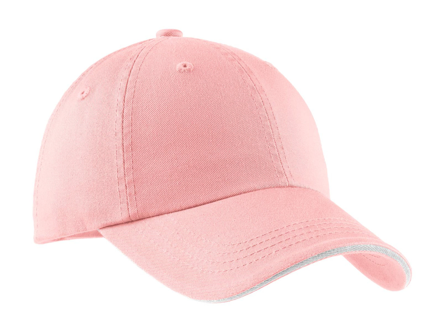 Port Authority Sandwich Bill Cap with Striped Closure. C830